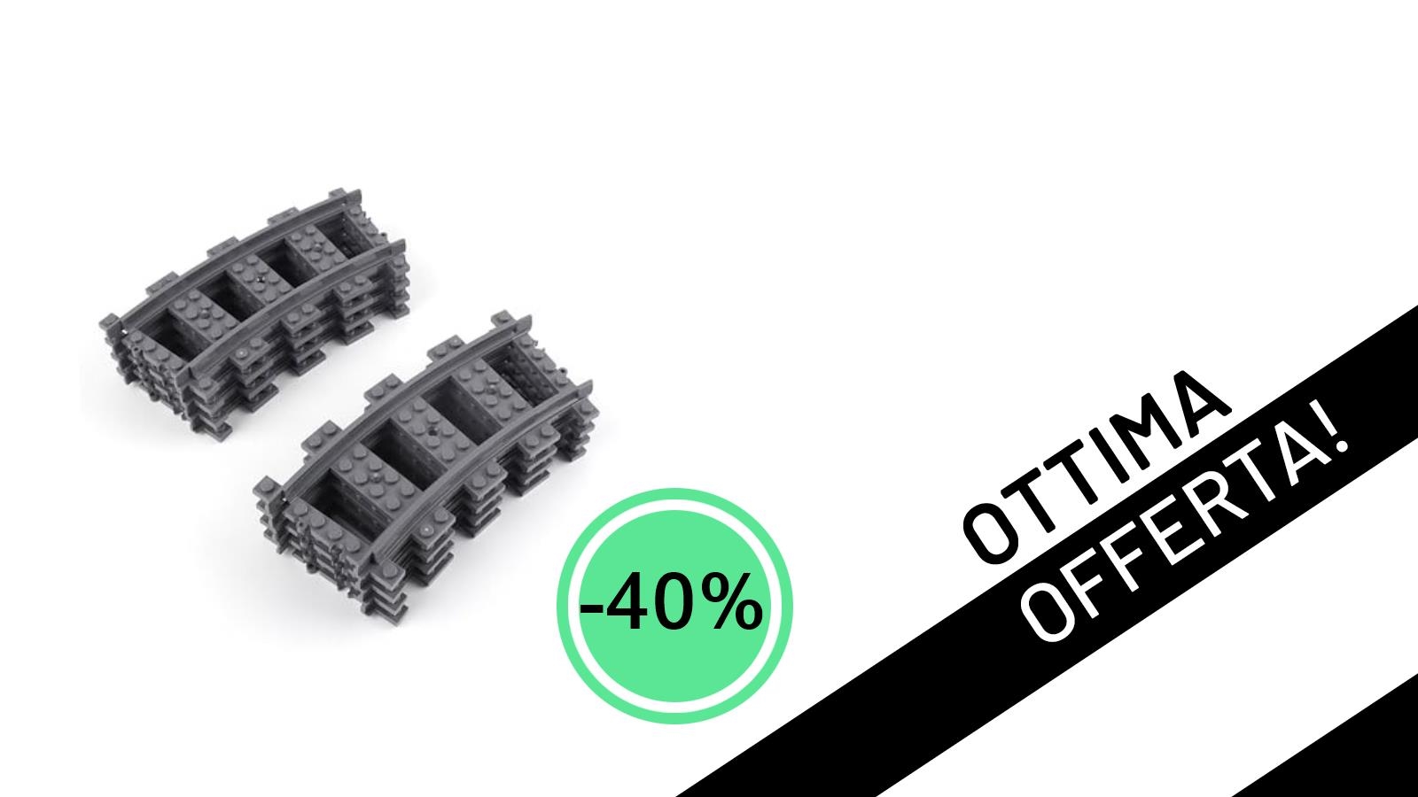 Offerta Imperdibile: 8 Binari Curvi LEGO City a soli 9,99€!