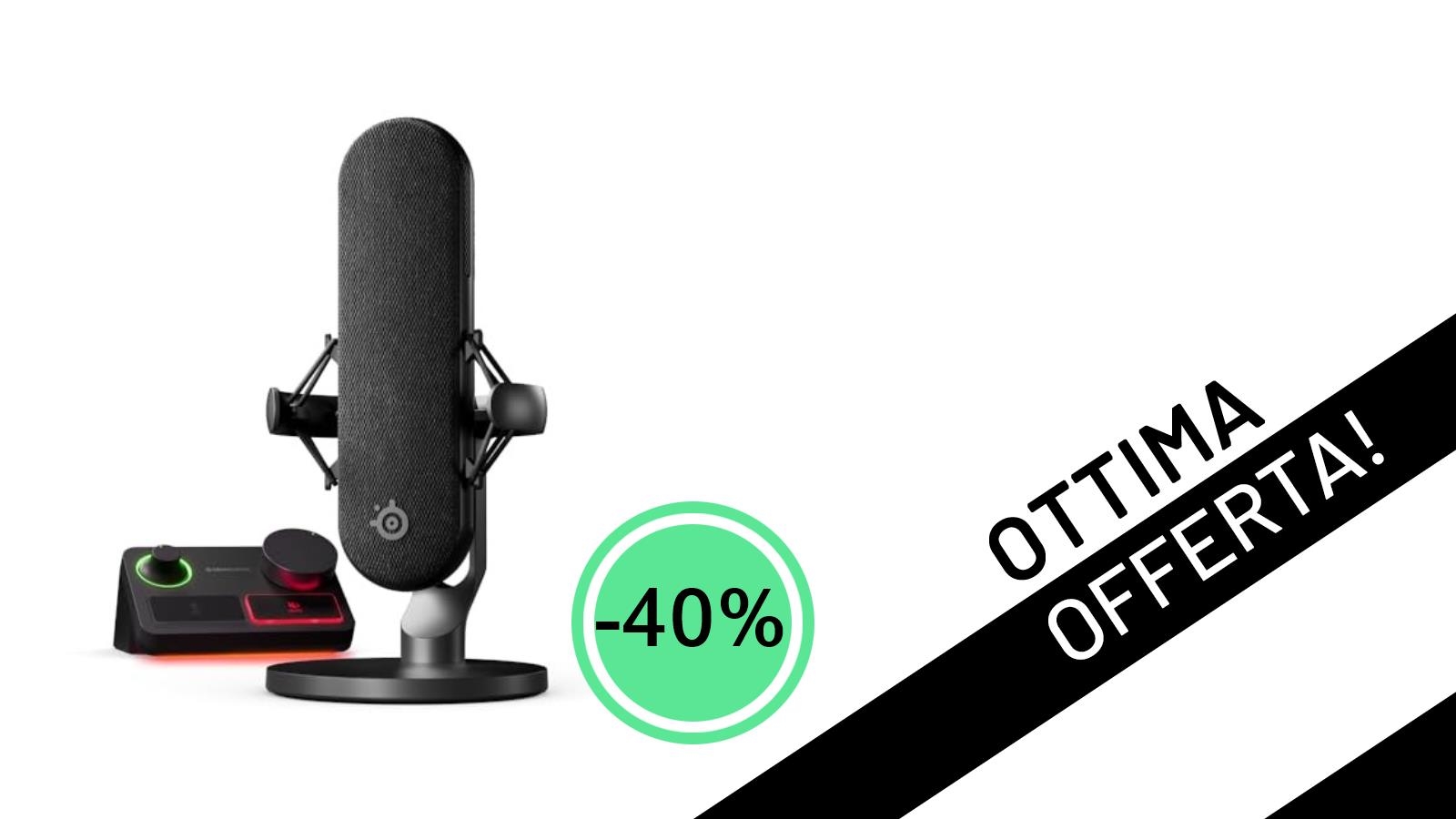 Offerta Shock: SteelSeries Alias Pro Kit al -40%! Audio Professionale per Gaming e Streaming a Soli 227,81€