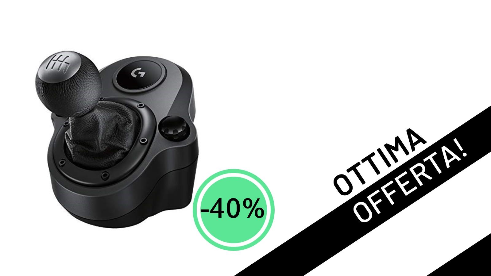 Affare imperdibile: la Leva di Cambio Logitech G Driving Force al 40% di sconto, solo 29,99€!