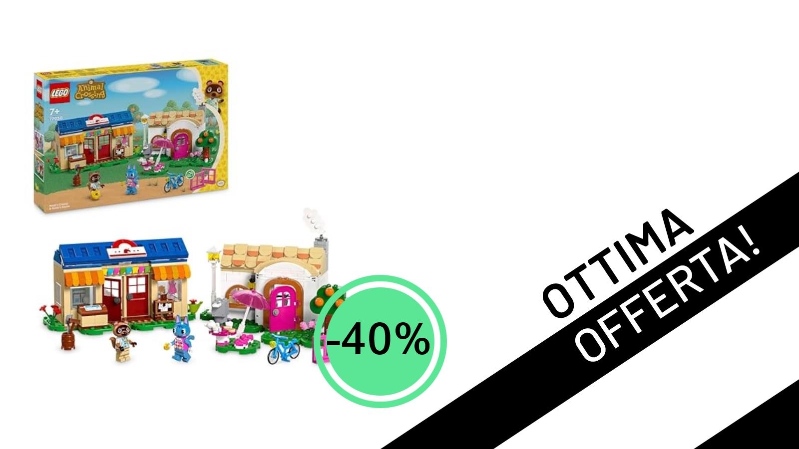Sogno Animal Crossing a Metà Prezzo: LEGO Bottega di Nook e Casa di Grinfia al -40%!