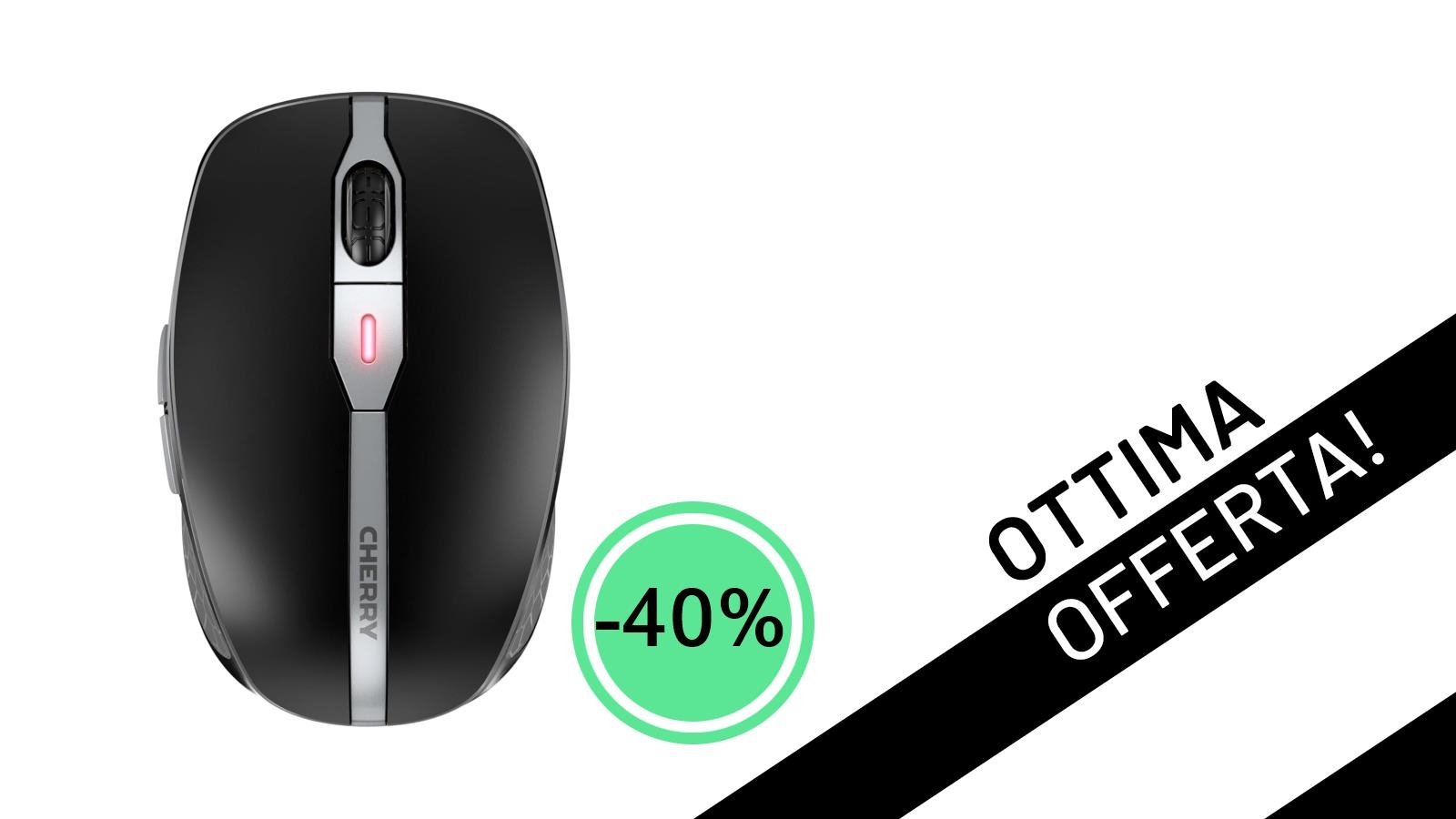 CHERRY MW 9100: Il Mouse Gaming Wireless Premium Scontato del 40% a soli 29,99€!