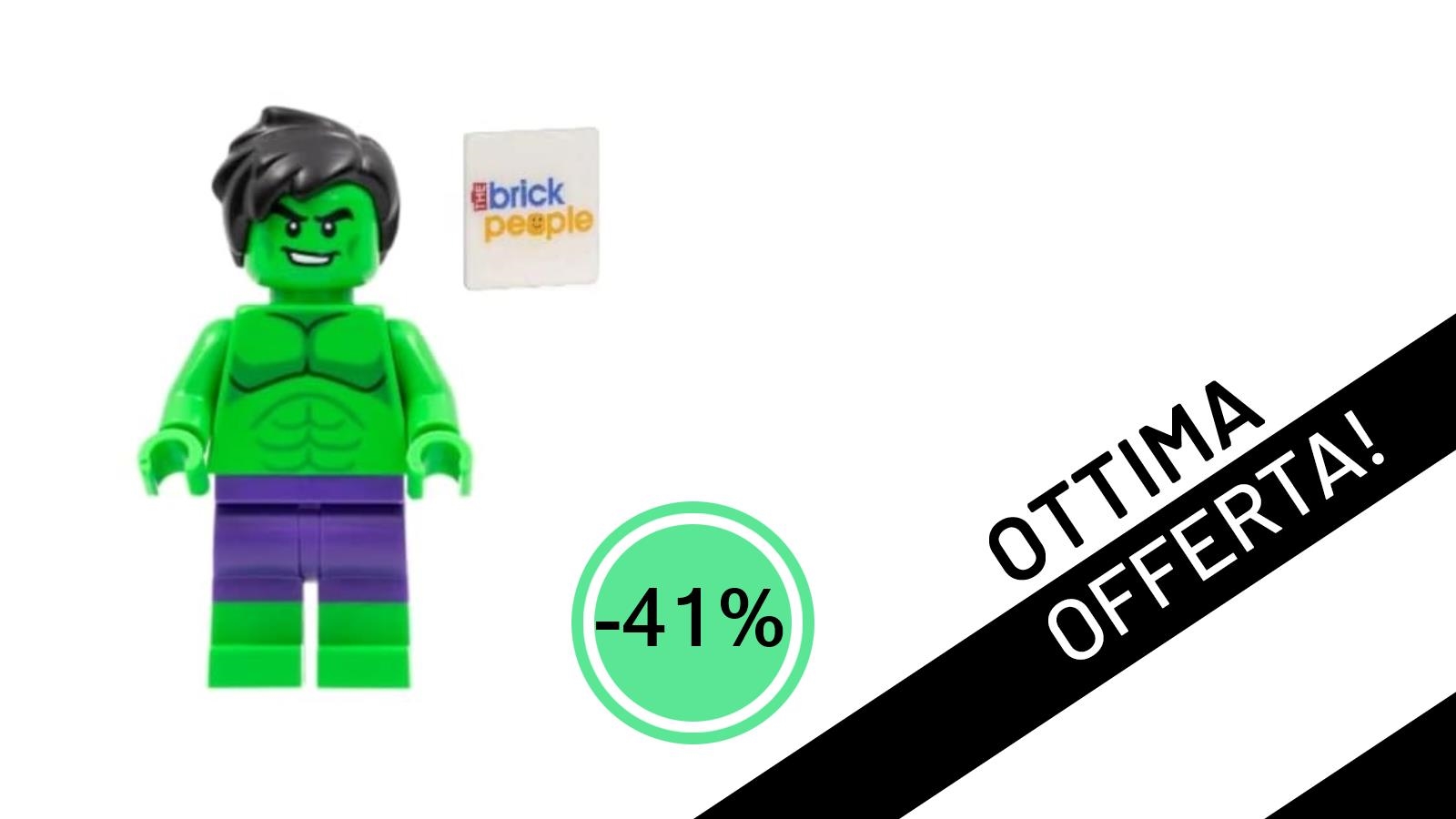 LEGO Supereroi: L'Incredibile Hulk Minifigure a un prezzo che fa "smash"!