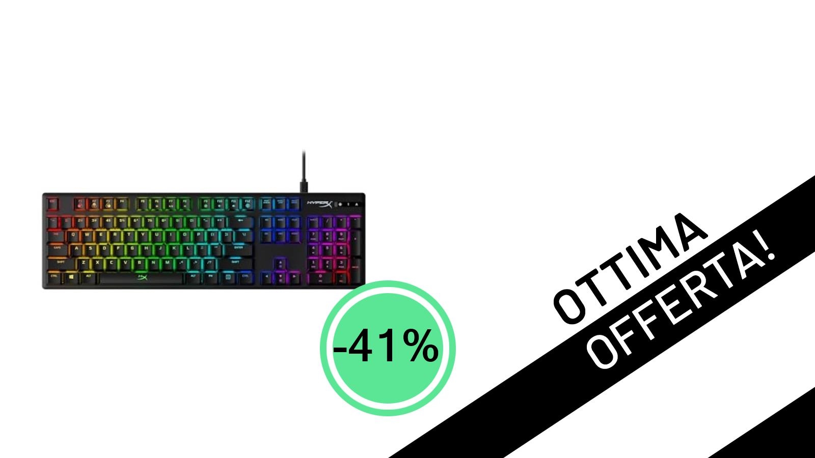Offerta Shock: HyperX Alloy Origins, la Tastiera Meccanica Gaming a soli 70,99€ con uno Sconto del 41%!