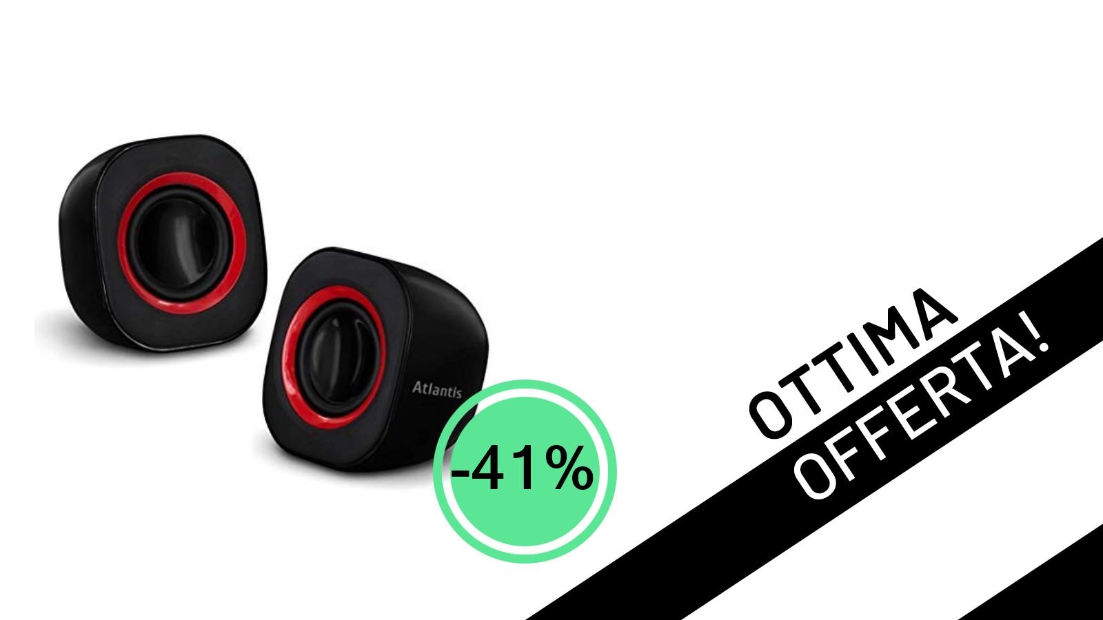 Affare imperdibile: le casse Atlantis Sound Power 410 al -41%, solo 9,25€!