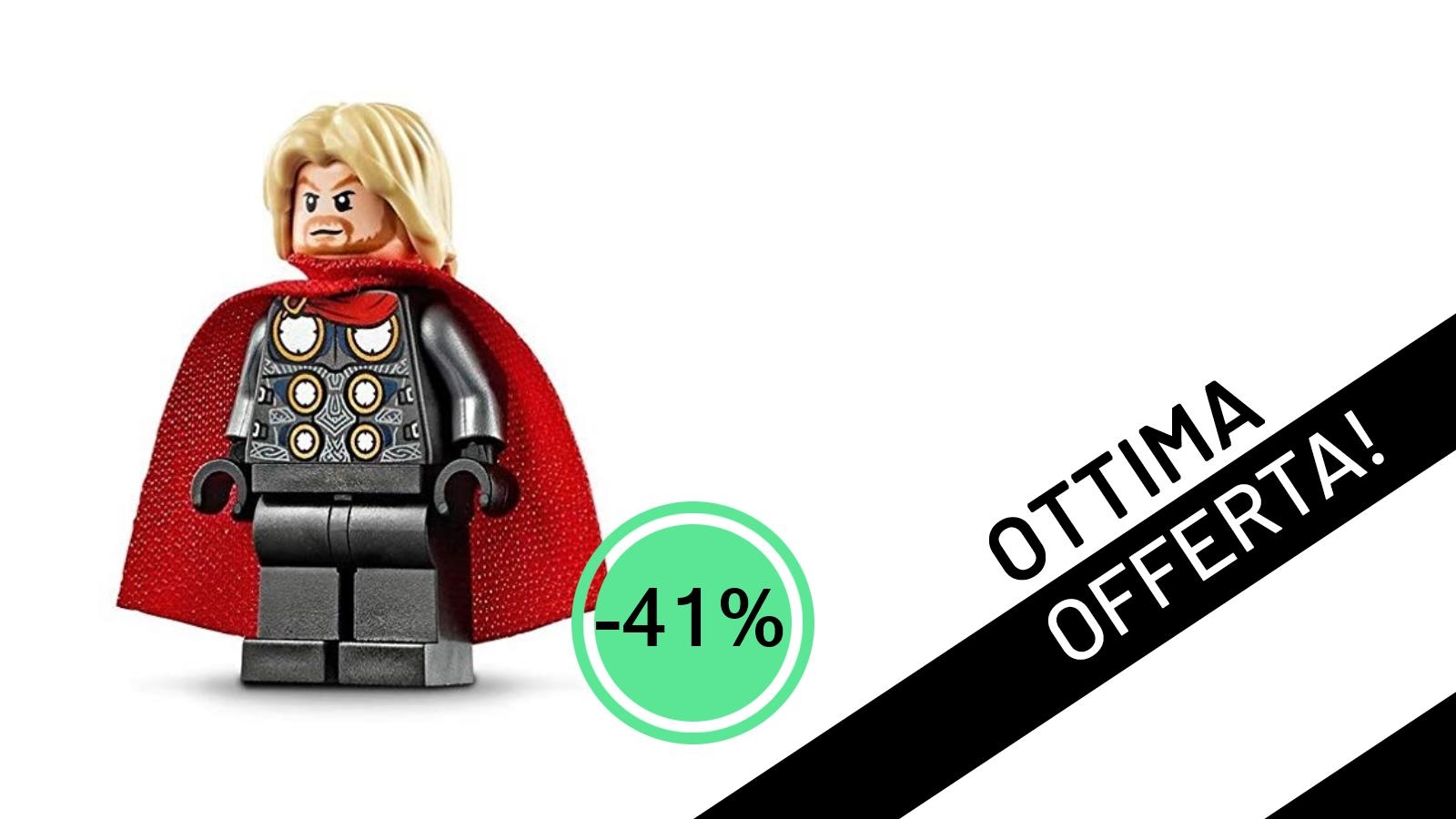 LEGO Super Heroes: La Minifigure di Thor da 76142 Sfreccia con uno Sconto del 41%!