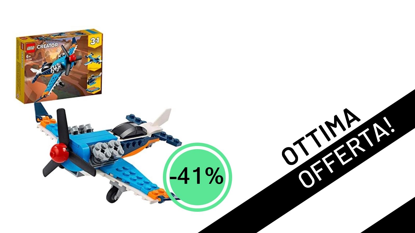 Affare Imperdibile! LEGO Creator Aereo a Elica al -41%: Solo 14,05€!