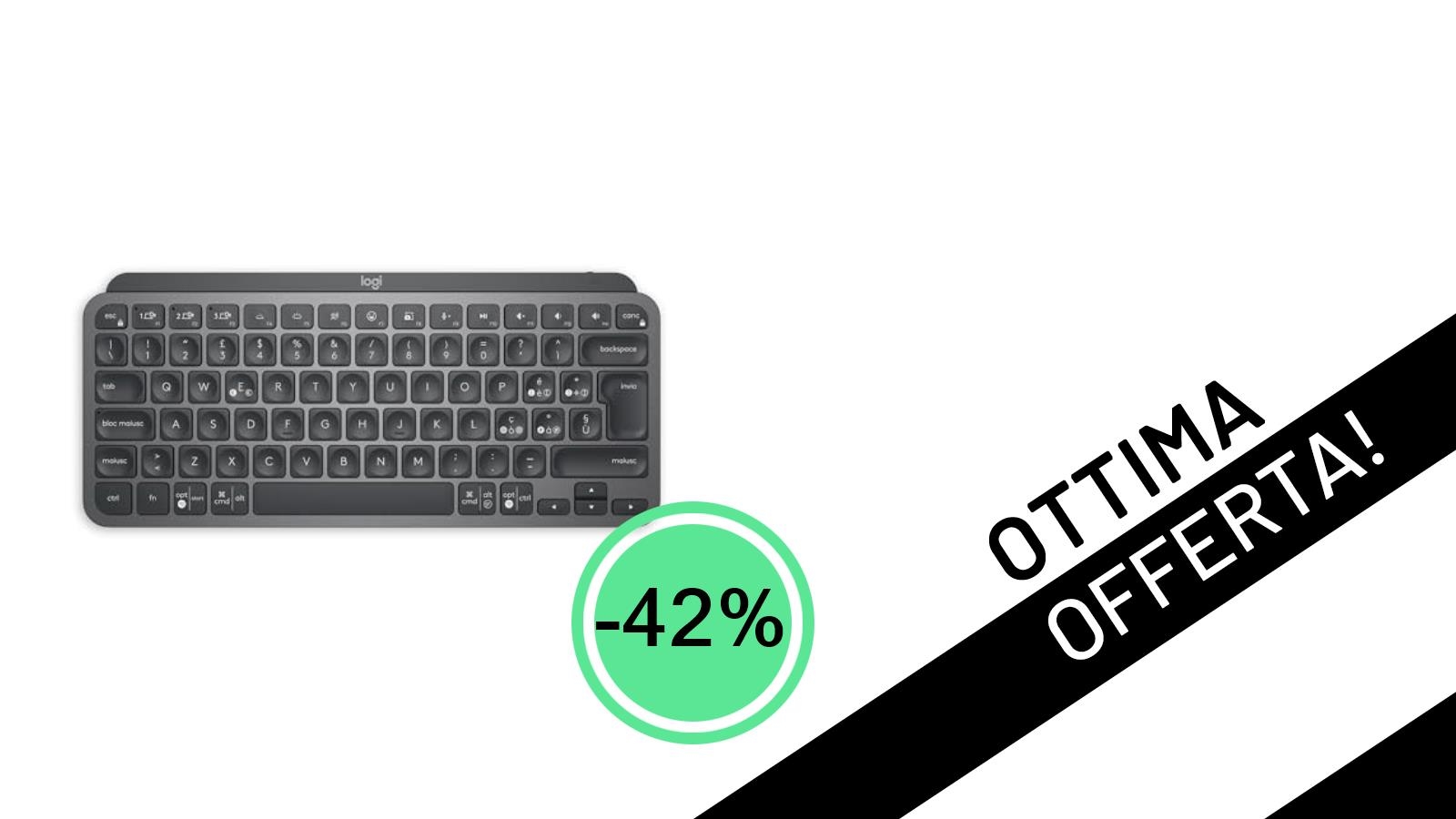 Offerta imperdibile: La Logitech MX Keys Mini scende a soli 74,99€ con uno sconto del 42%!