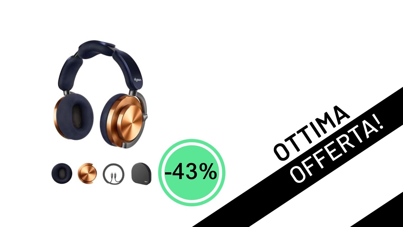 Offerta Imperdibile: Le Cuffie Dyson OnTrac con ANC e 55 Ore di Autonomia Scontate del 43%!