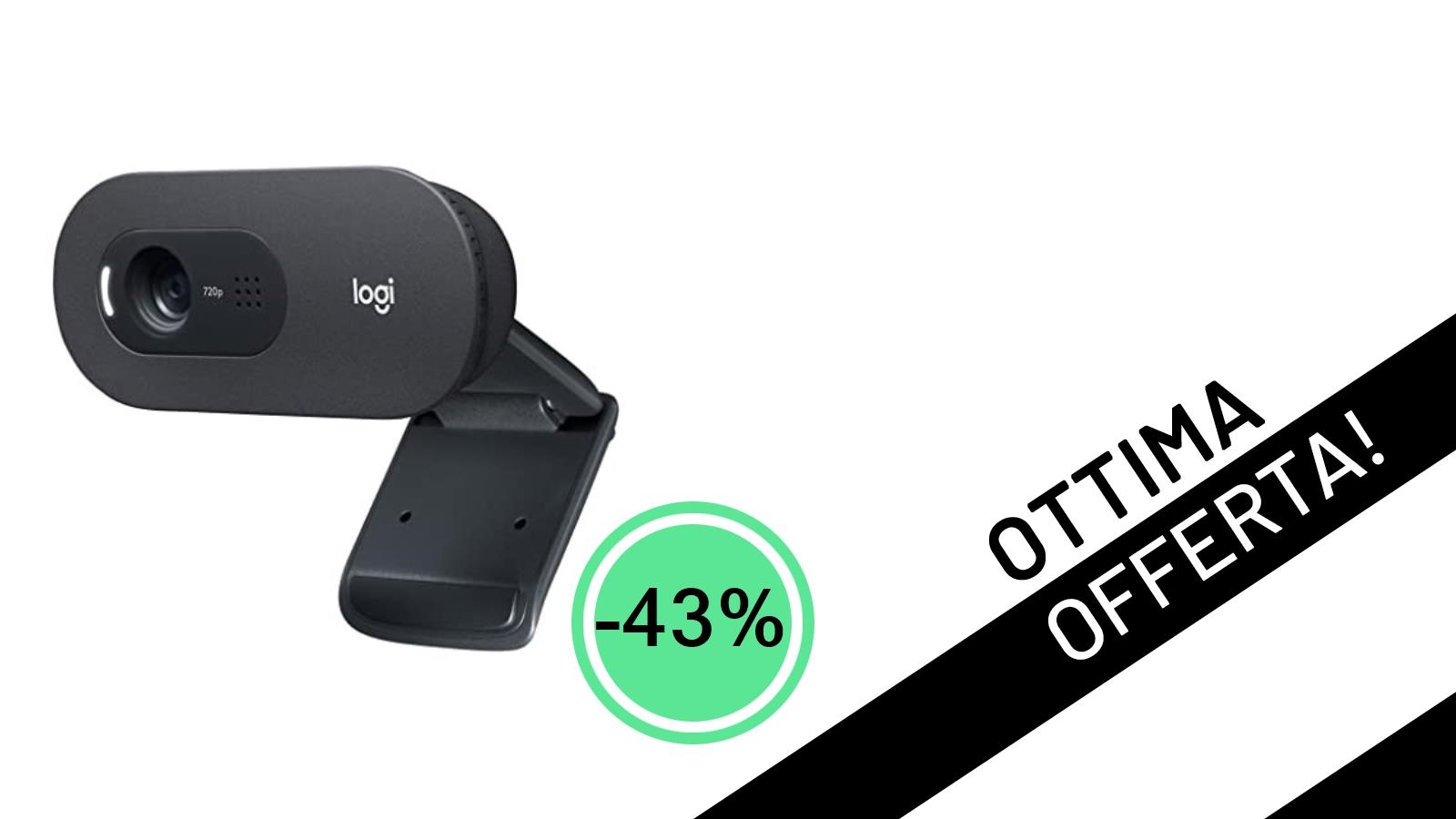 Offerta Shock: La Logitech C505 Webcam HD a Soli 40€ con il 43% di Sconto!