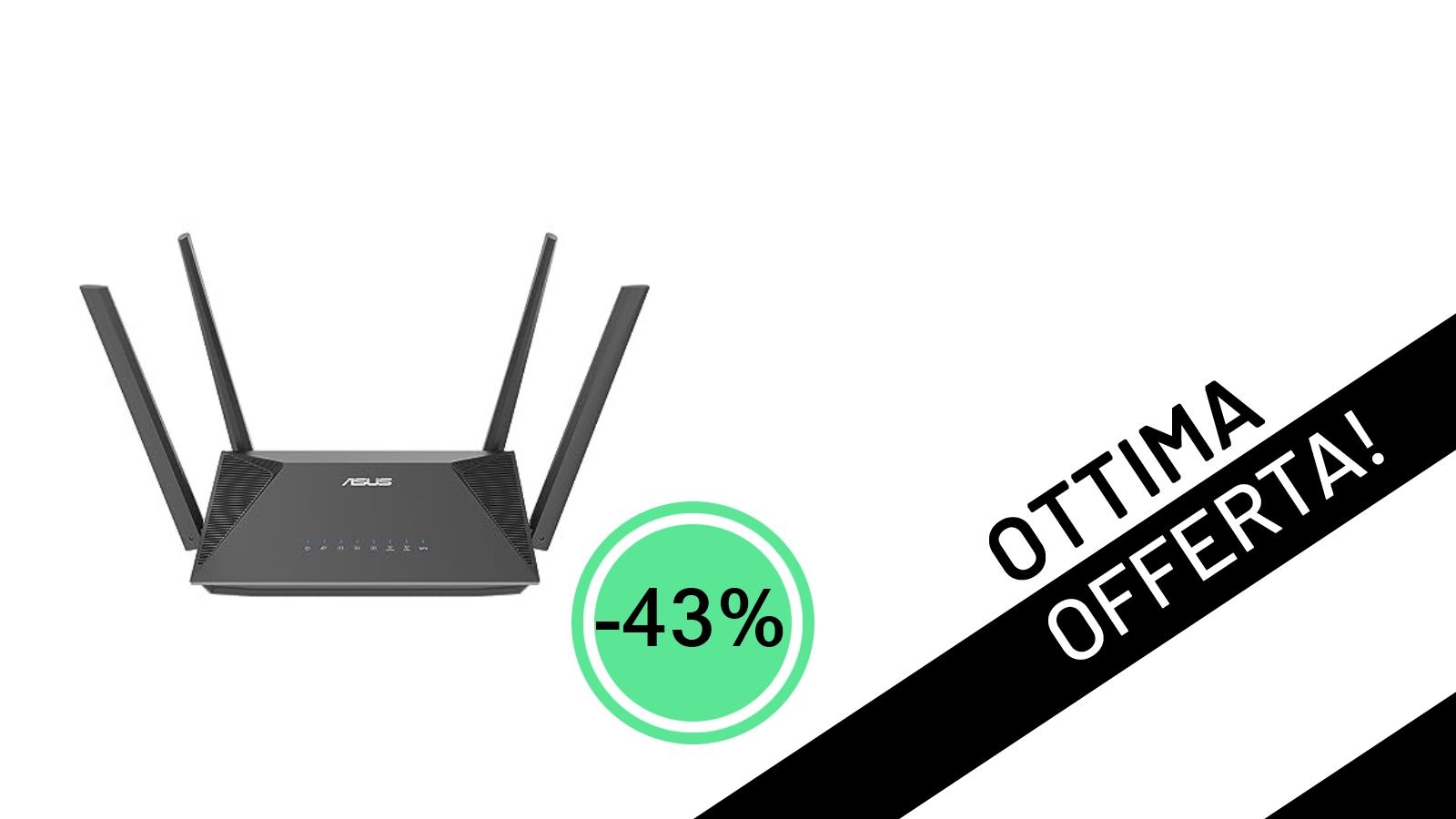 Affare imperdibile: Router ASUS RT-AX52 WiFi 6 a soli 39,90€!
