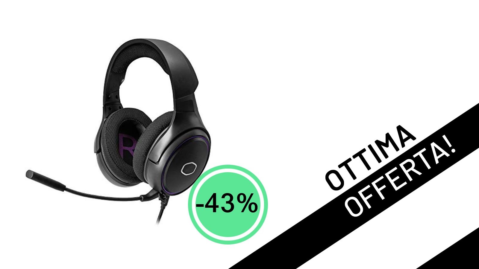 Cuffie Gaming Cooler Master MH630: Immersione Totale con un Super Sconto del 43%!