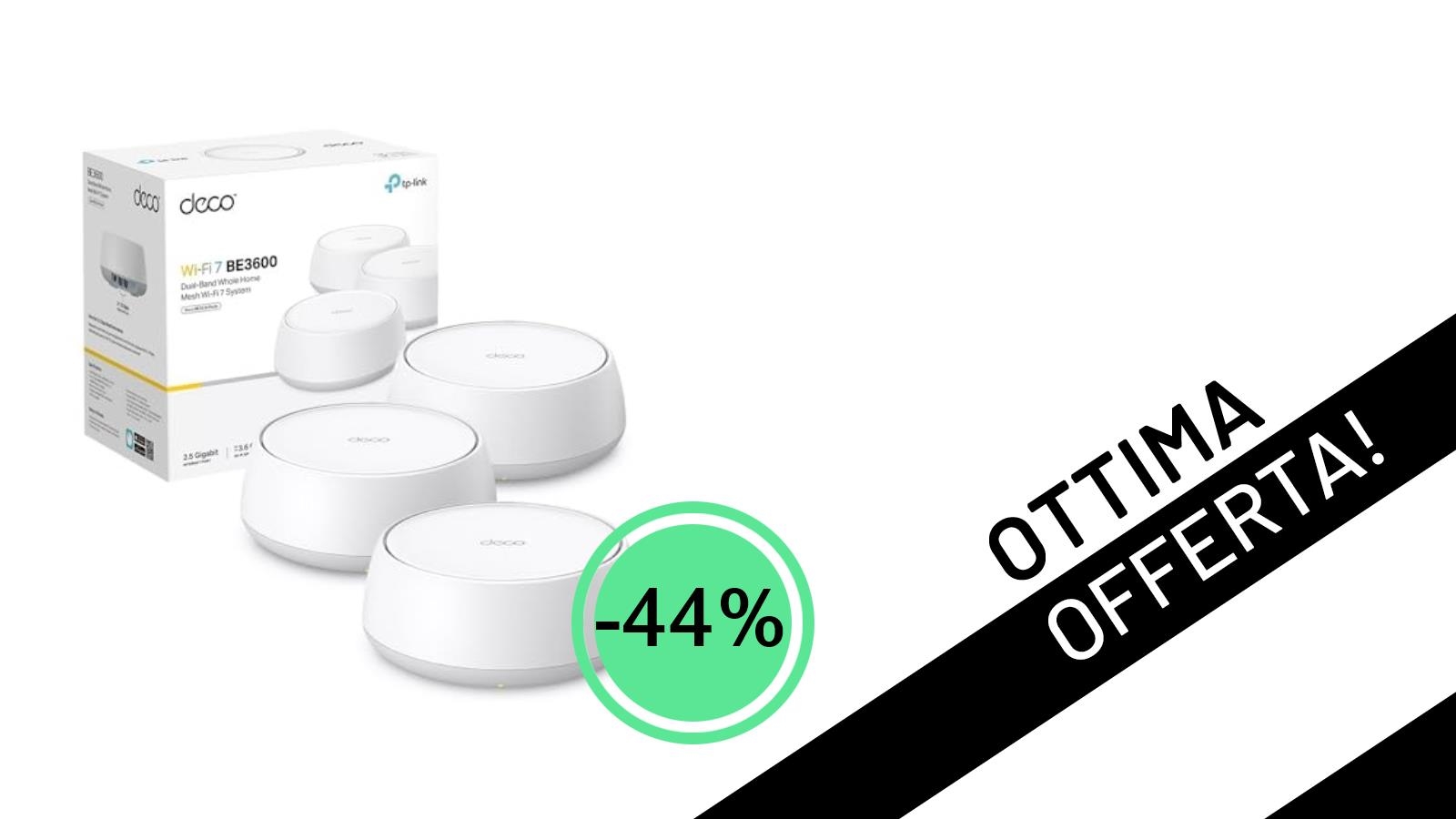 Rivoluzione WiFi 7 a Casa Tua: TP-Link Deco BE25 Mesh Scontato del -44% a Soli 199,99€!