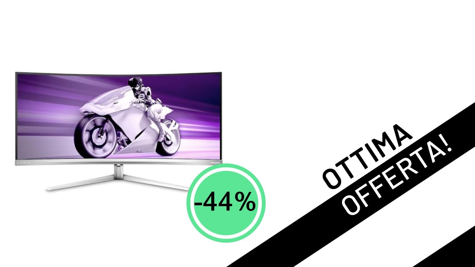 Philips Evnia Gaming Monitor Curvo 34M2C7600MV/00: Un'Offerta Imperdibile al -44%!
