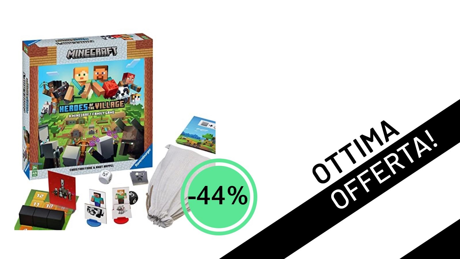 Offerta Imperdibile: Ravensburger - Minecraft Heroes of the Village al 44% di Sconto!