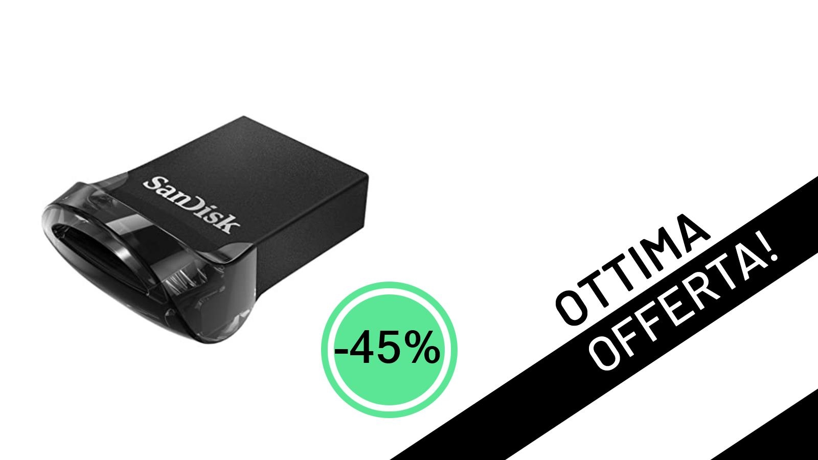 Le SanDisk Ultra Fit 32 GB USB 3.1 (triplo pack) crollano a un prezzo incredibile su Amazon!