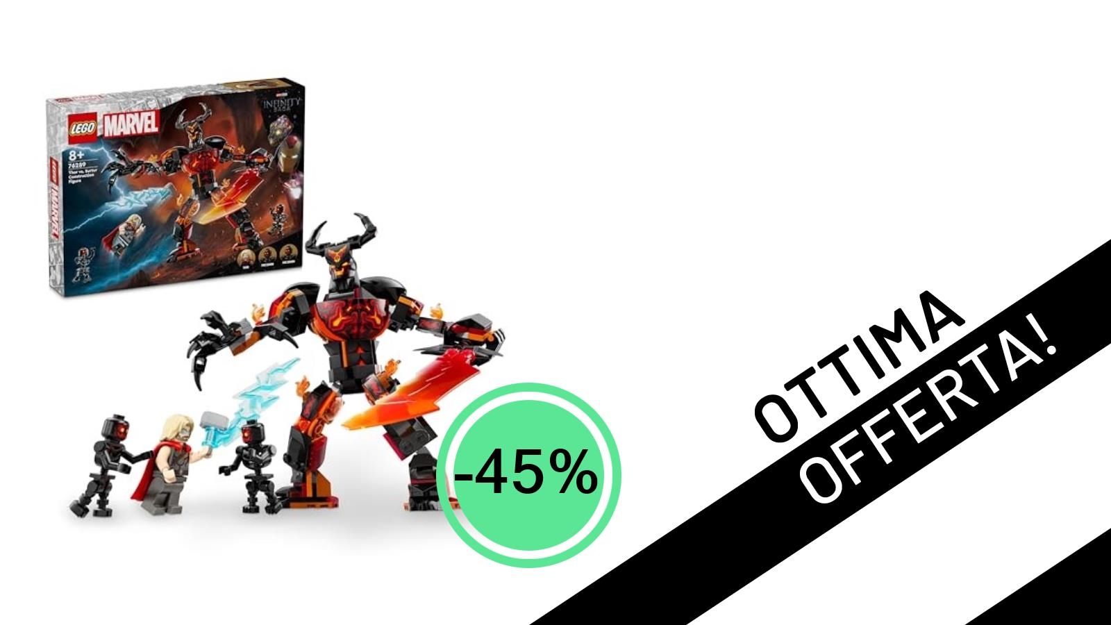Offerta Shock: Il Set LEGO Marvel "tbd-SH-2024-Marvel-15" Scontato del 45% a Soli 26,99€!