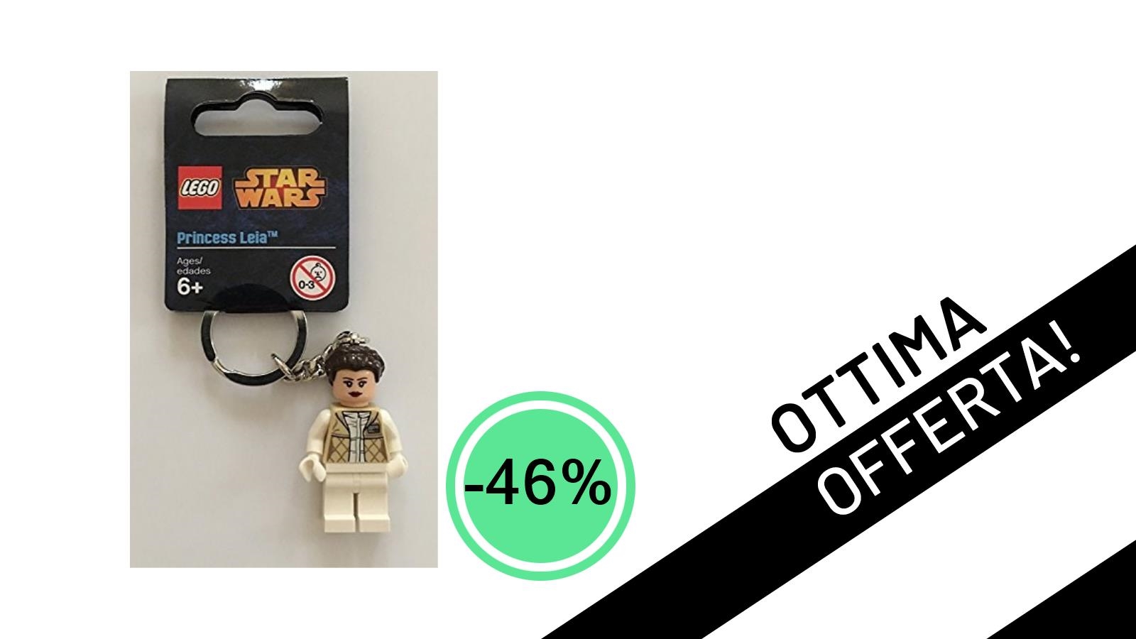 Offerta Imperdibile: Il Portachiavi LEGO Star Wars Principessa Leia al -46%!
