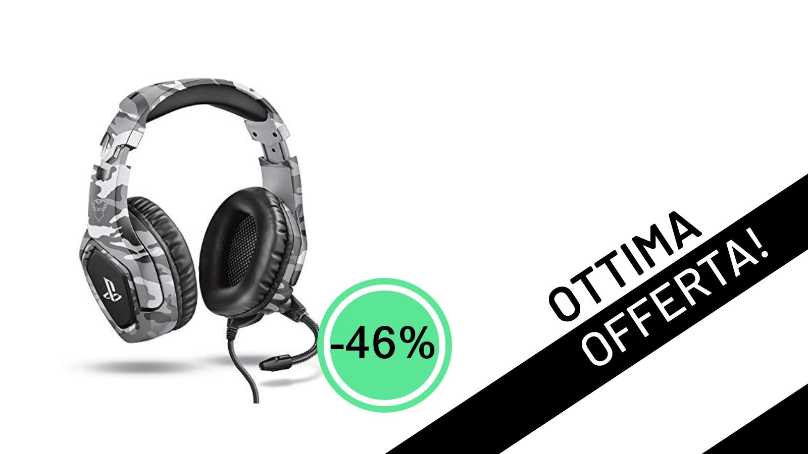 Trust Gaming GXT 488 Forze-G: Cuffie Gaming PS4/PS5 in Super Offerta!