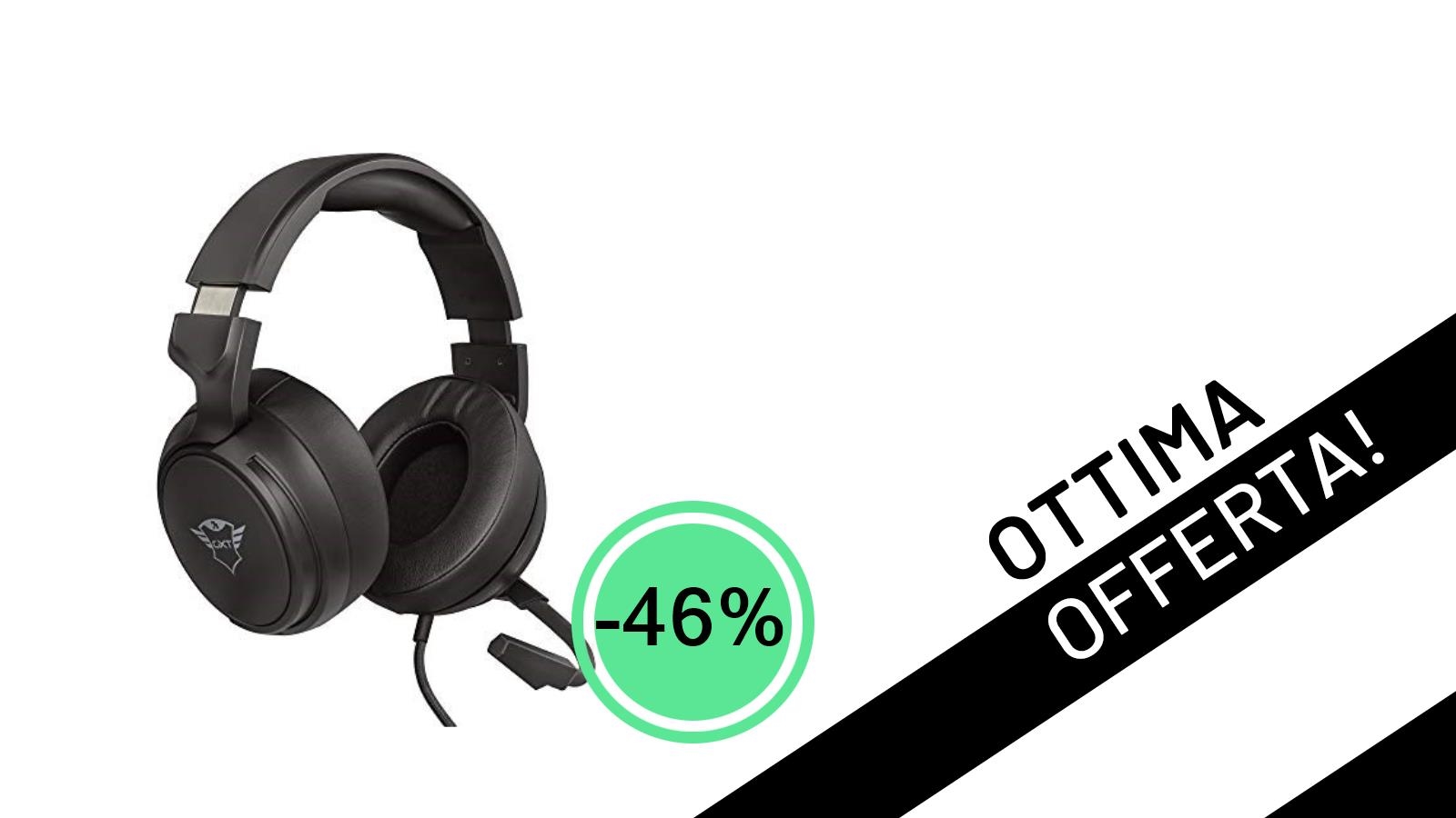 <strong>Affare imperdibile!</strong> Le cuffie Trust Gaming GXT 433 Pylo al <strong>-46%</strong>: solo 26,83€!