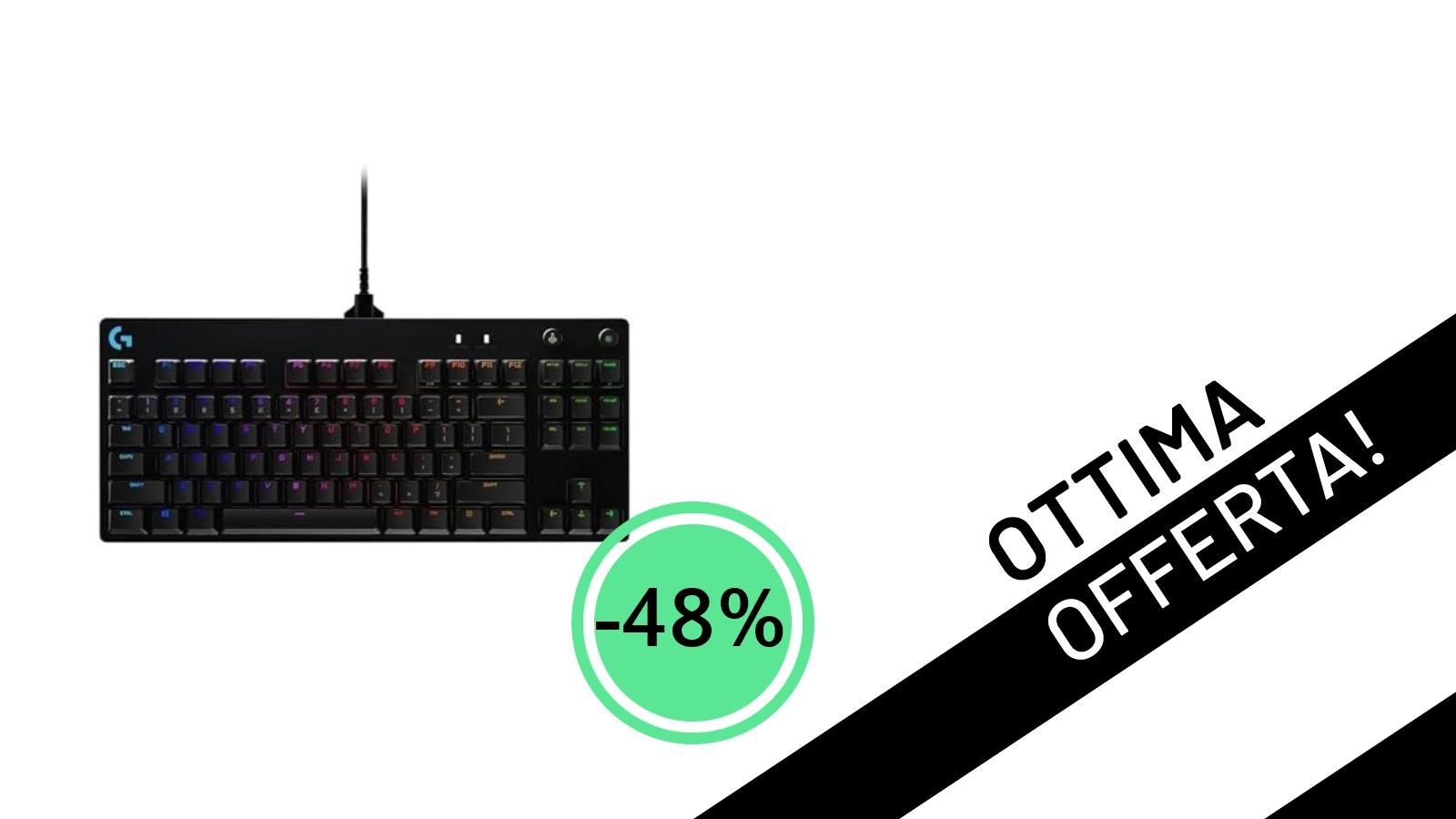 Logitech G PRO TKL: L'occasione imperdibile per la tastiera eSport a soli 75,79€ (-48%)