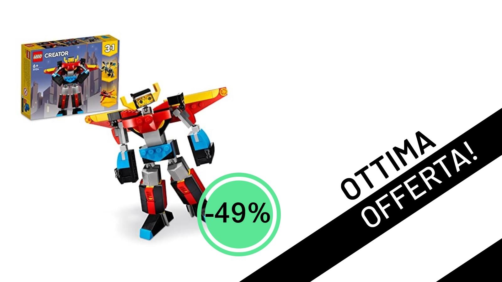 LEGO Creator 3 in 1: il Super Robot si trasforma in un'offerta incredibile a soli 10,19€!