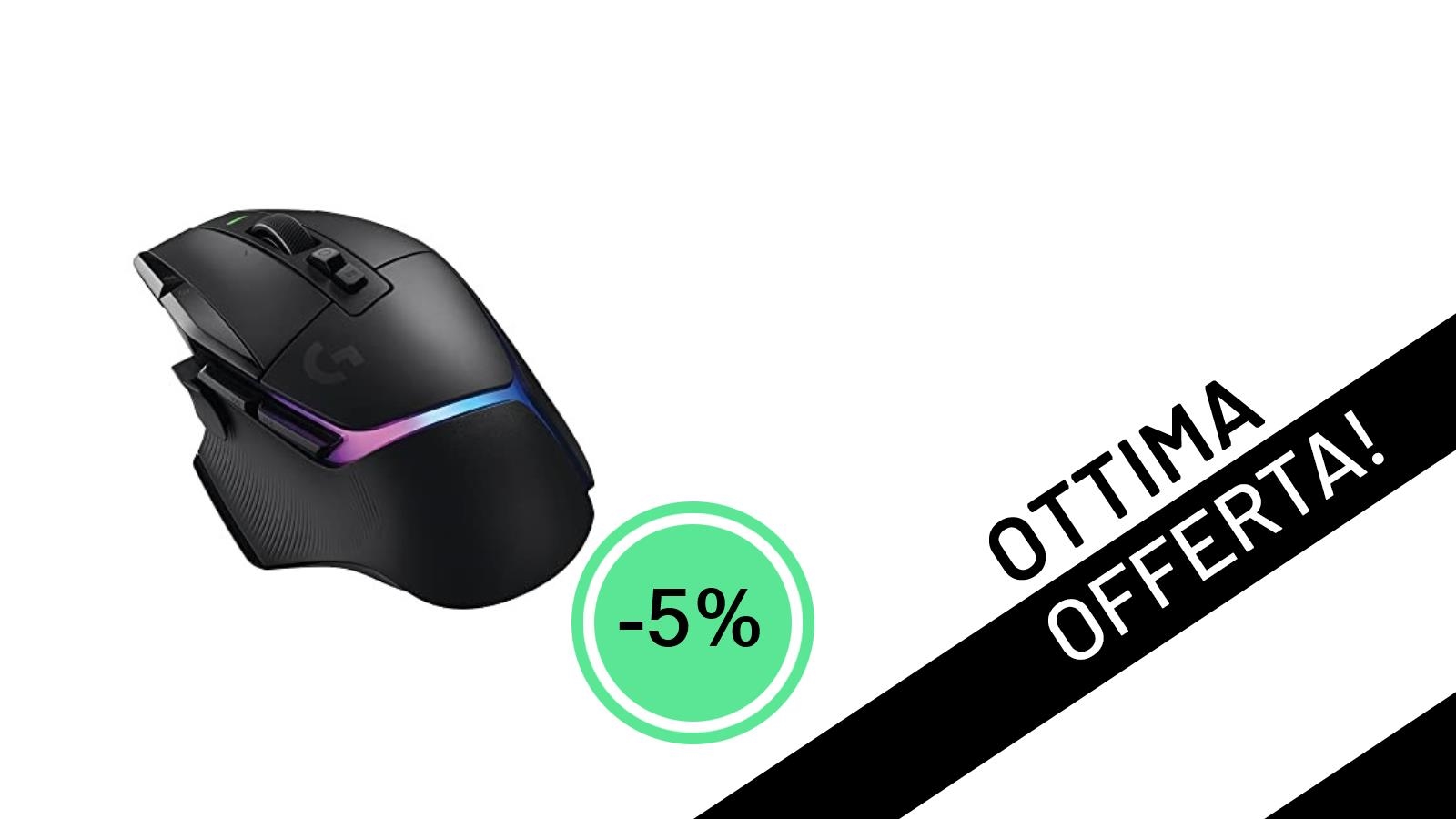 Offerta Shock: Il Mouse Gaming Logitech G G502 X PLUS Wireless è tuo a meno di 100€!