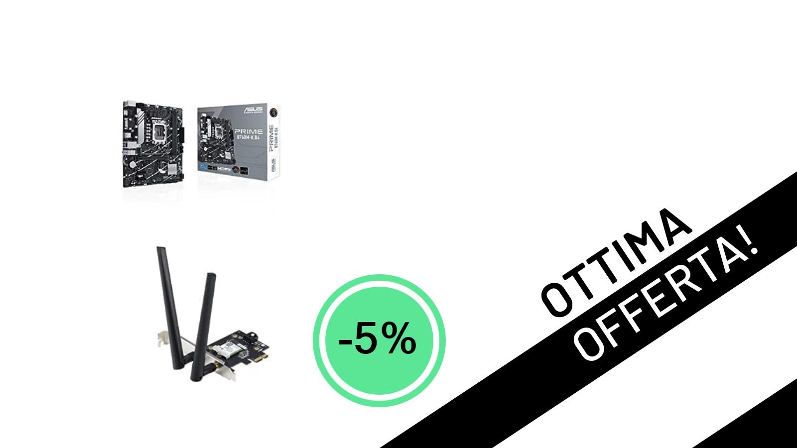 Offerta Lampo: Scheda Madre ASUS PRIME B760M-K D4 + Wi-Fi 6 a un prezzo incredibile!