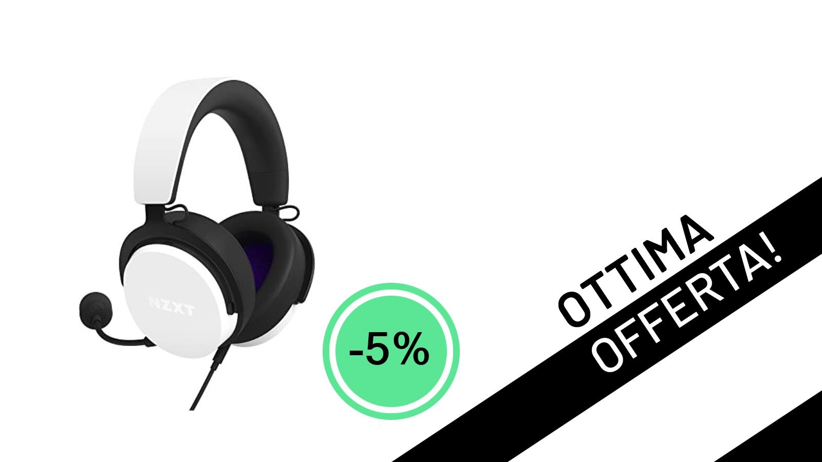 Offerta Imperdibile: Le Cuffie Gaming NZXT Relay con Hi-Res Audio a soli 29€!