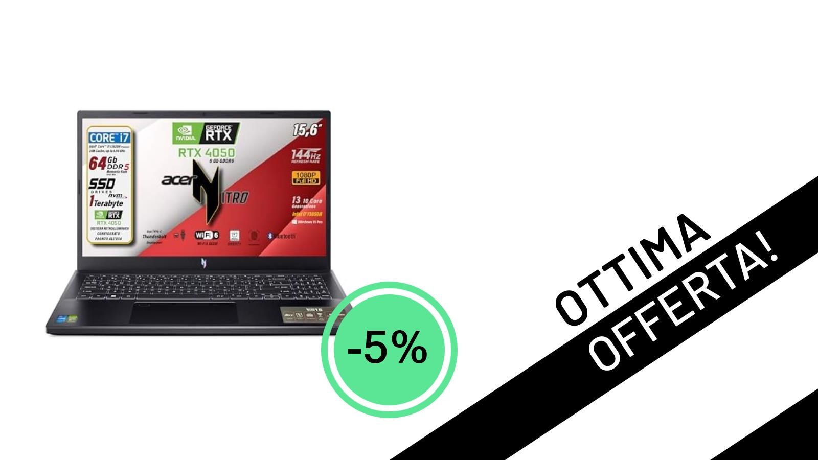 Acer Nitro Notebook Gaming: Potenza Incredibile a un Prezzo Mai Visto!