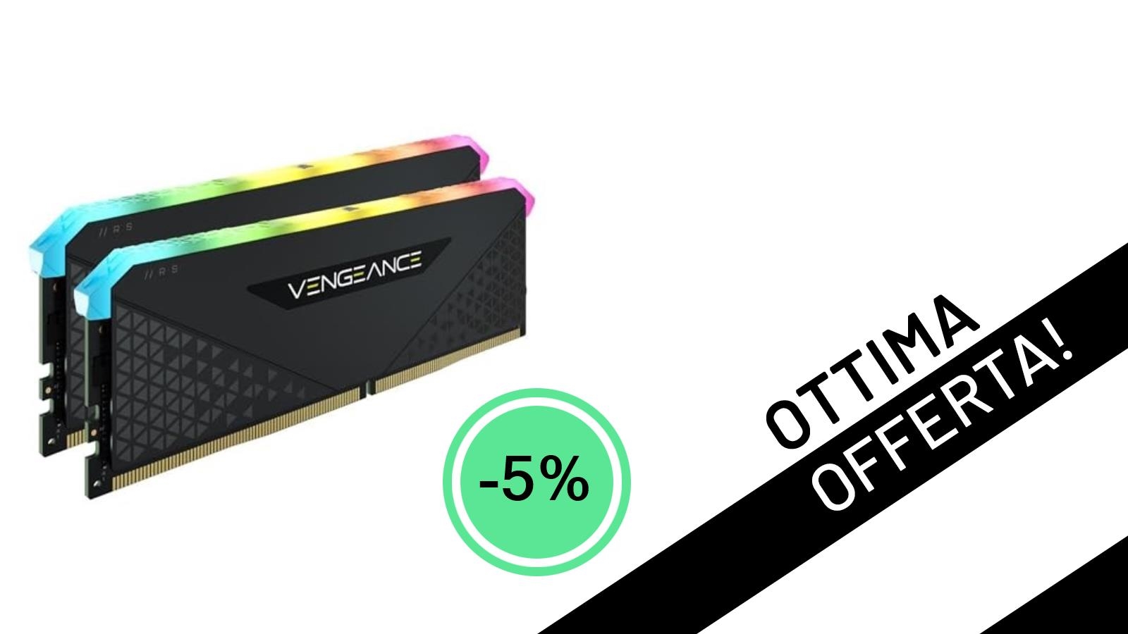 Potenzia il tuo PC con le RAM Corsair Vengeance RGB RS 32GB: Offerta Imperdibile a 91,61€!