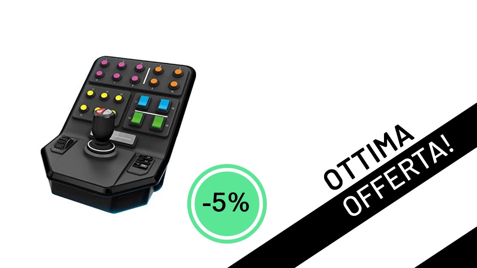 Massima Immersione nel Farming: Il Logitech G Saitek Farm Sim Panel Scontato del 5%!