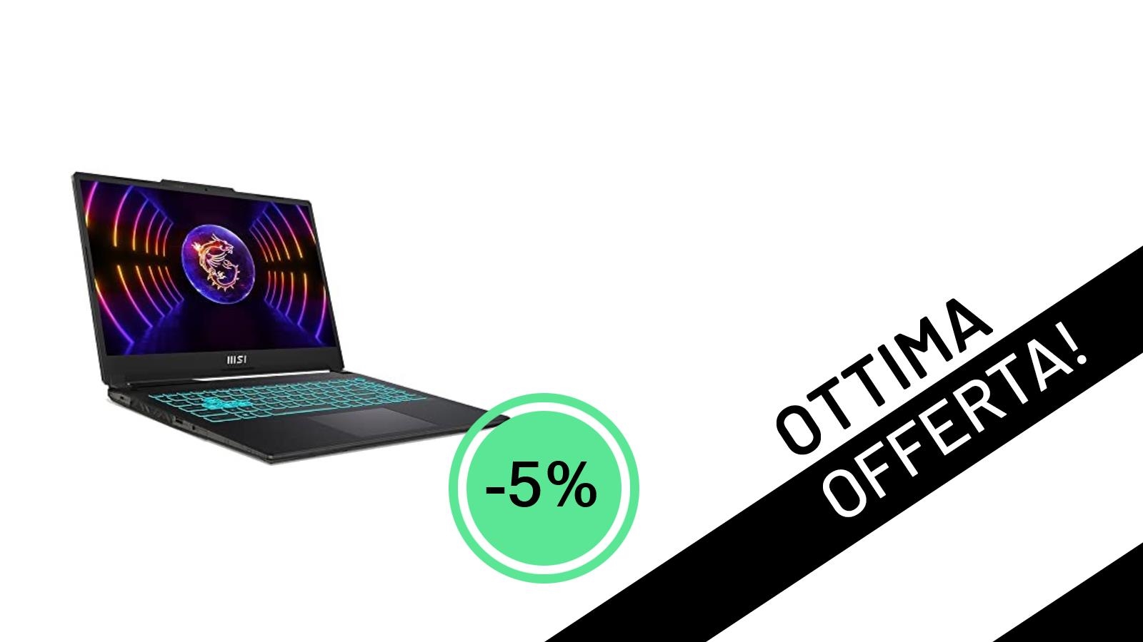 MSI Cyborg 15 A12VE: Il Notebook Gaming con Core i7 a un Prezzo Mai Visto!