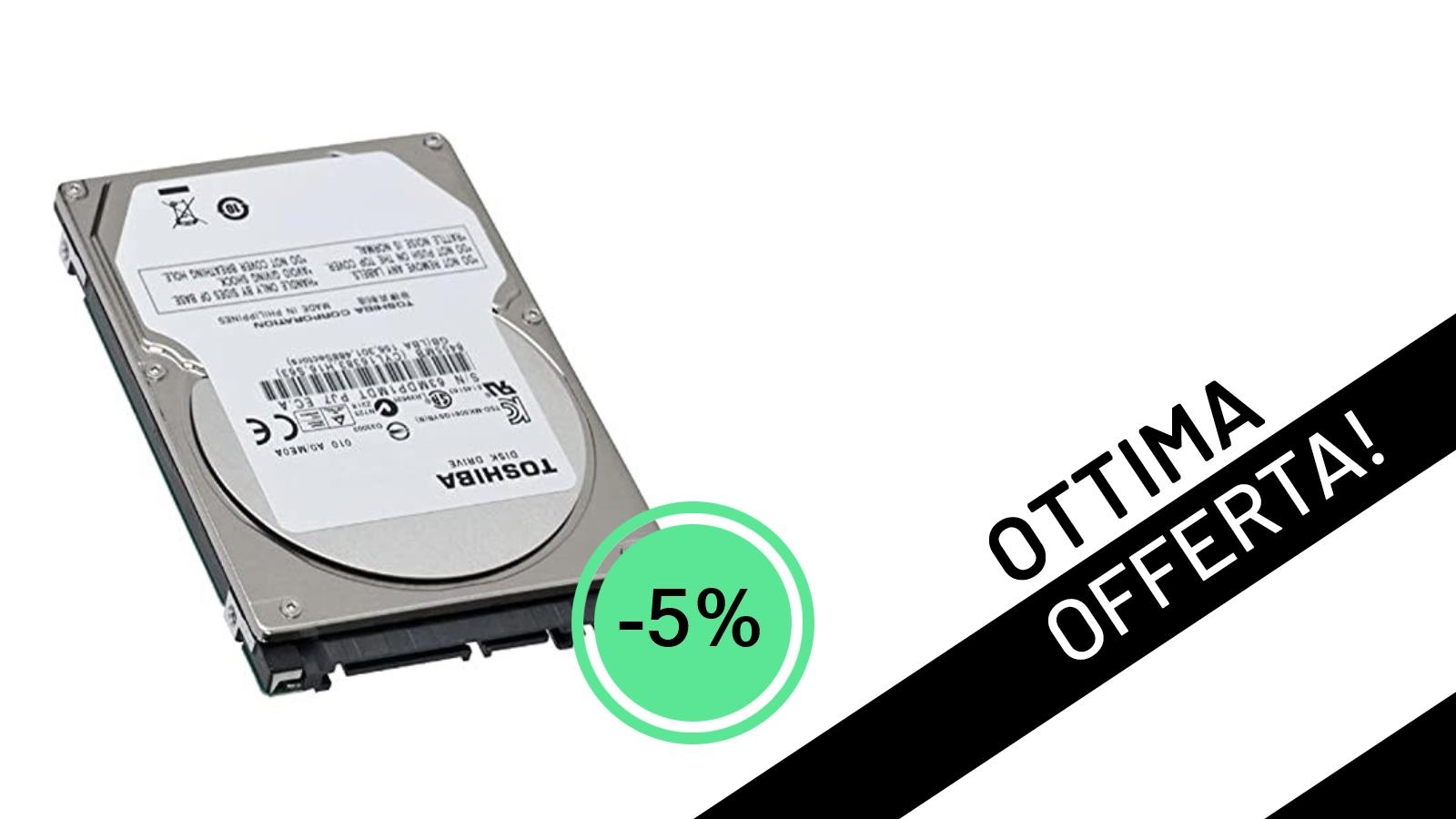 Offerta Lampo: HDD Toshiba MQ01ABF050 da 500GB a un prezzo incredibile!