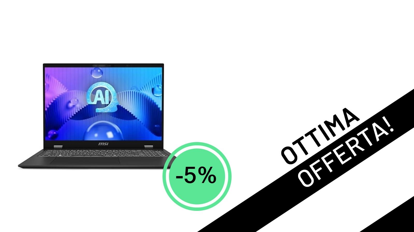 <strong>MSI Prestige 16 AI Studio</strong>: Il Notebook di Nuova Generazione con AI a un Prezzo Scontato del 5%!