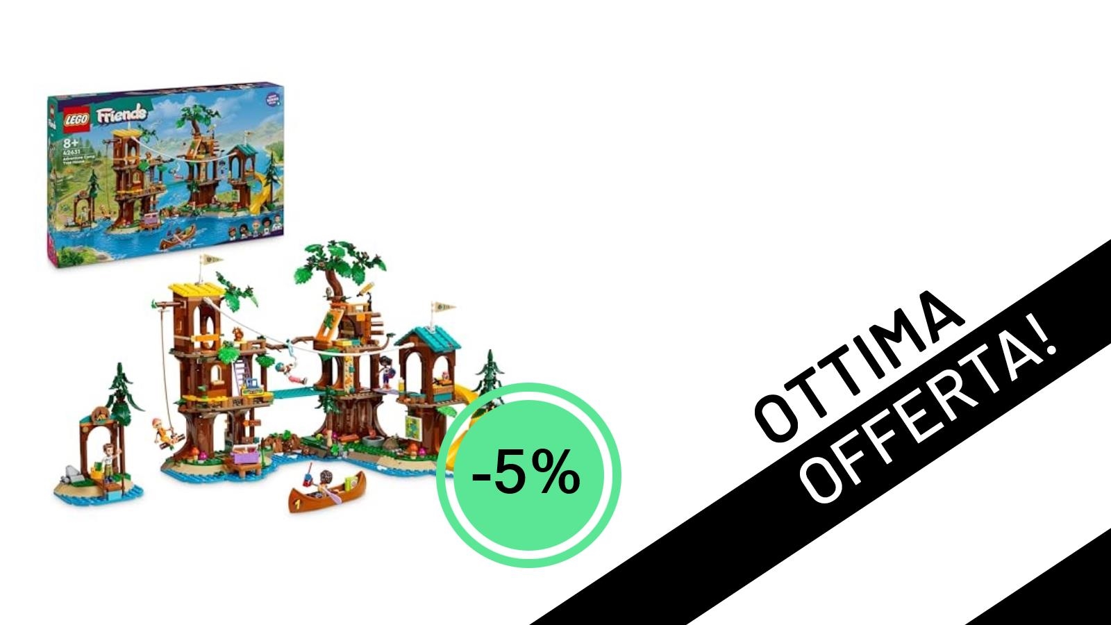 Offerta Imperdibile! LEGO Friends La Casa sull’Albero al Campo Avventure con il -5% di Sconto