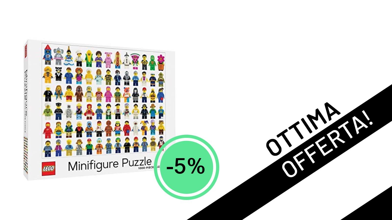Il Puzzle Lego Minifigure da 1000 Pezzi di Chronicle Books è tuo a soli 17,99€: non perdere l'offerta!