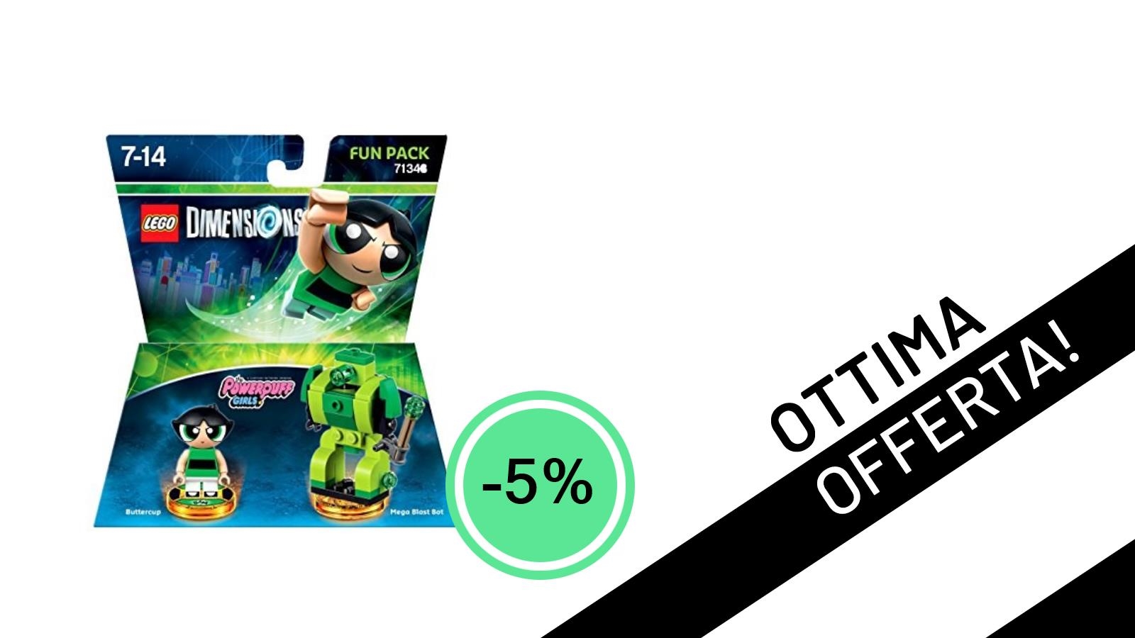 Affare imperdibile: il LEGO Dimensions Fun Pack Powerpuff con uno sconto del 5% a soli 16,00€!