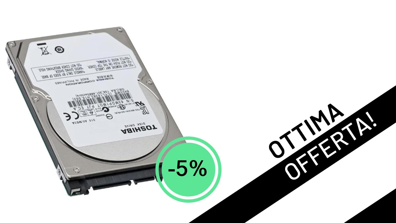 Offerta Lampo: HDD Toshiba MQ01ABF050 da 500GB a un prezzo incredibile!