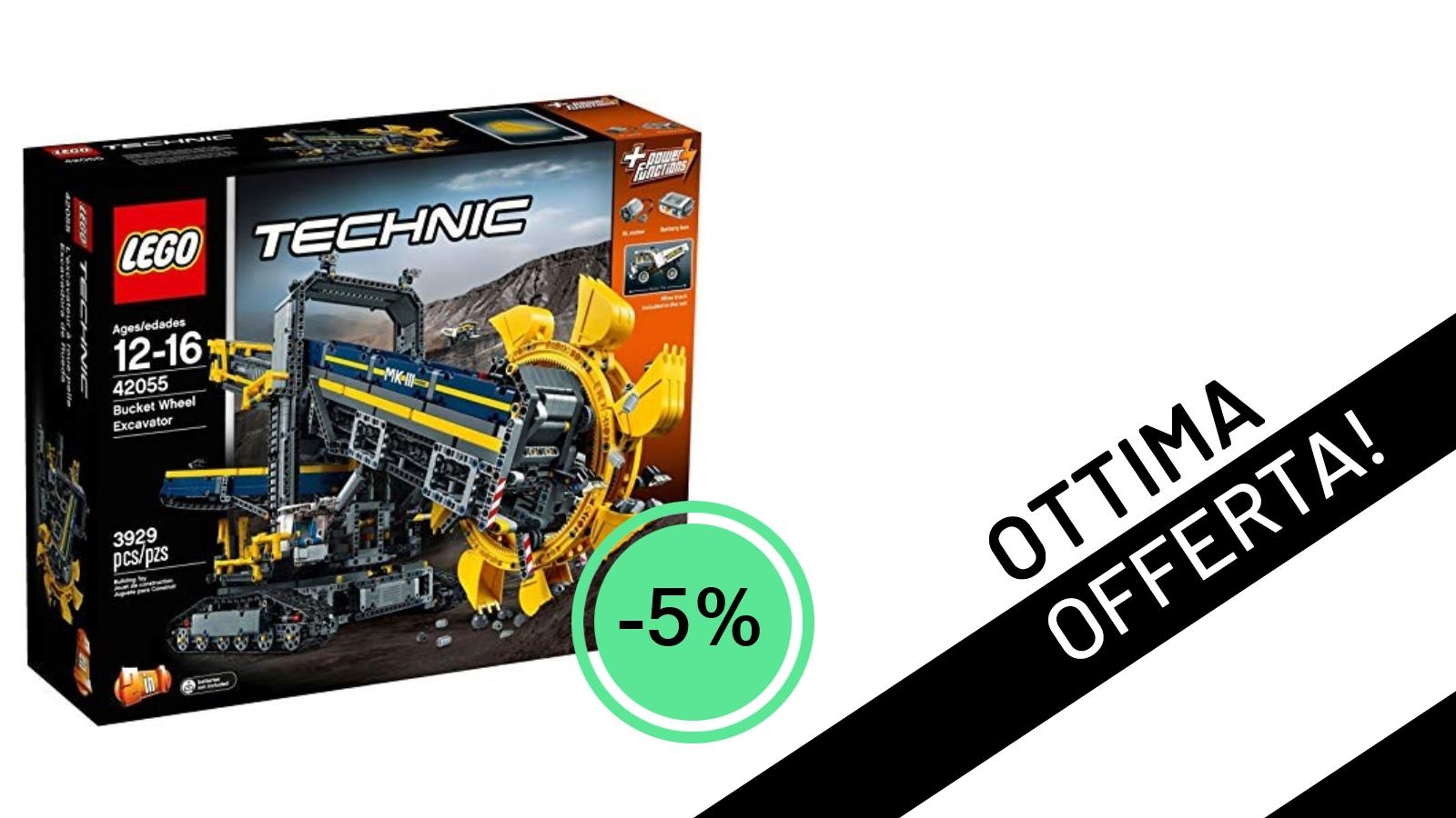 L'Imponente LEGO Technic 42055 Escavatore da Miniera: Un Affare da Non Perdere con il 5% di Sconto!