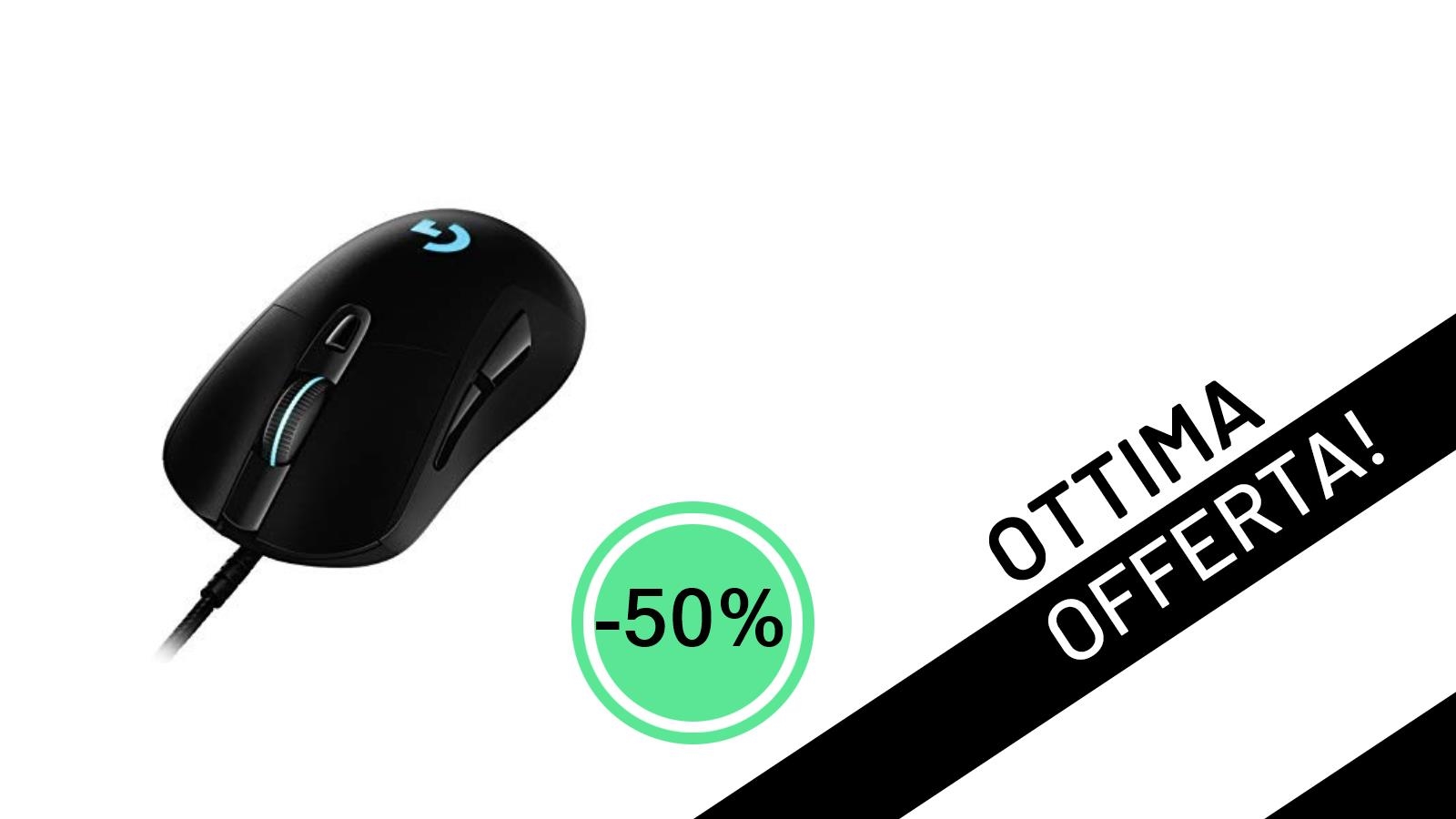 Offerta Imperdibile: Il Mouse Gaming Logitech G403 con Sensore HERO 25K Scontato del 50% a Soli 39,99€!