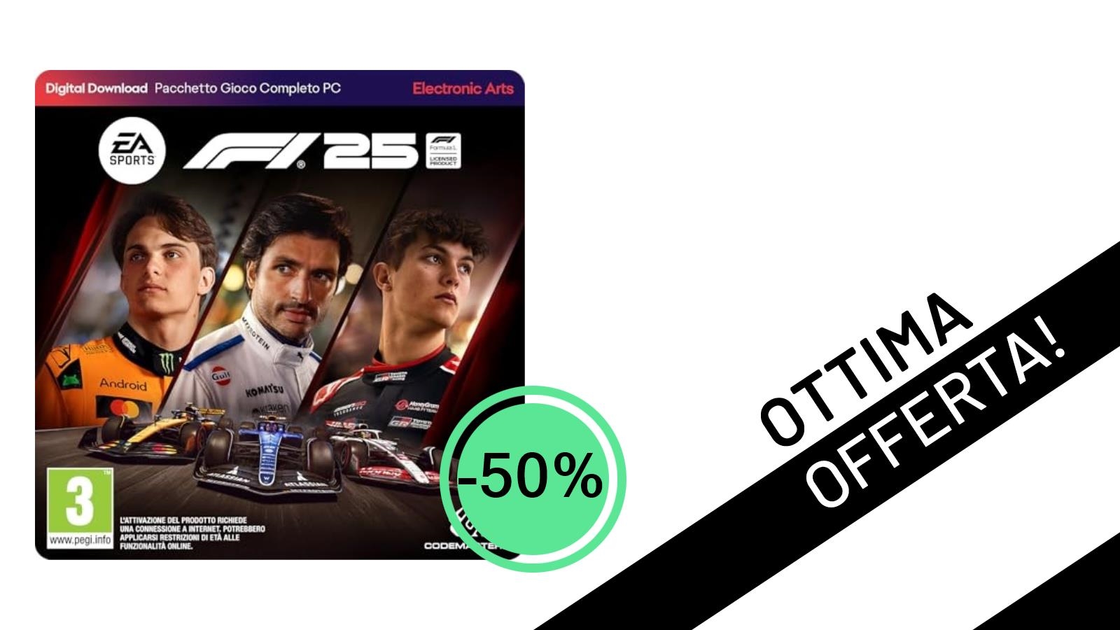 F1 25 Standard Edition per PC: L'Adrenalina della Formula 1 a Metà Prezzo!