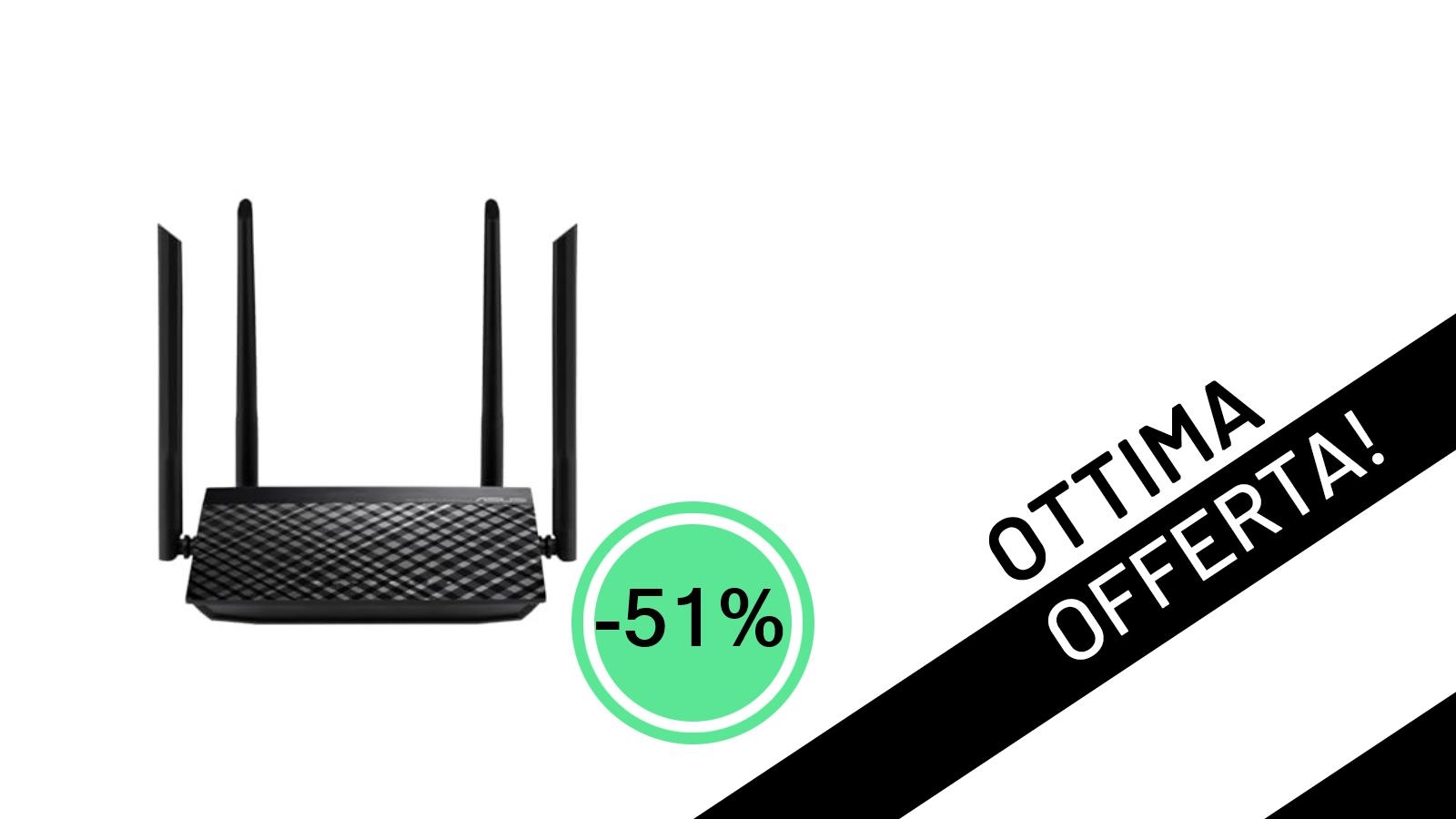 ASUS RT-AC1200 V2: Il Router Doppia Banda in Offerta Shock -51% a 27,71€!