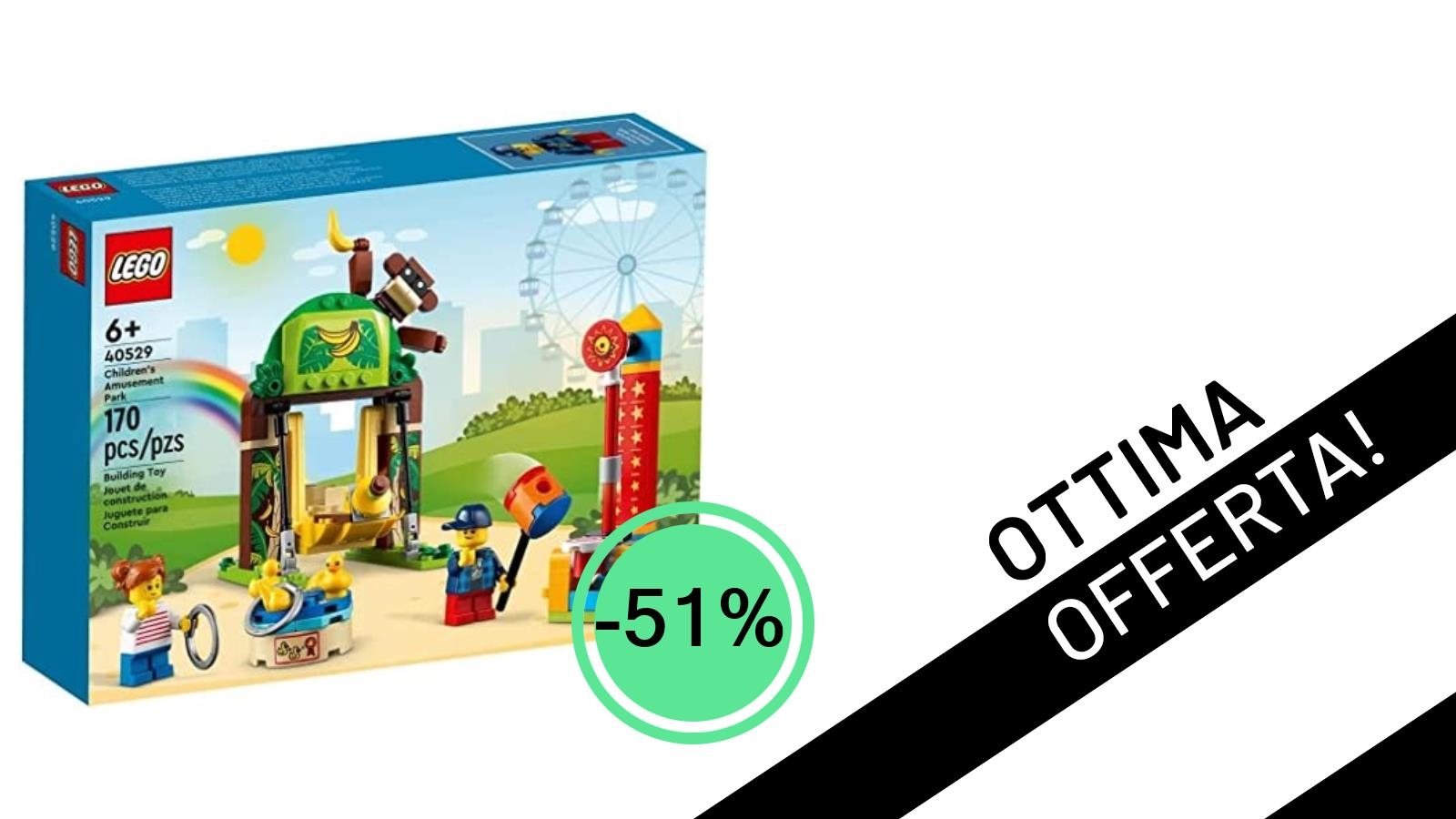 Offerta Shock su Google Discover: LEGO 40529 "Fiera per bambini" a soli 7,90€ con uno Sconto del 51%!