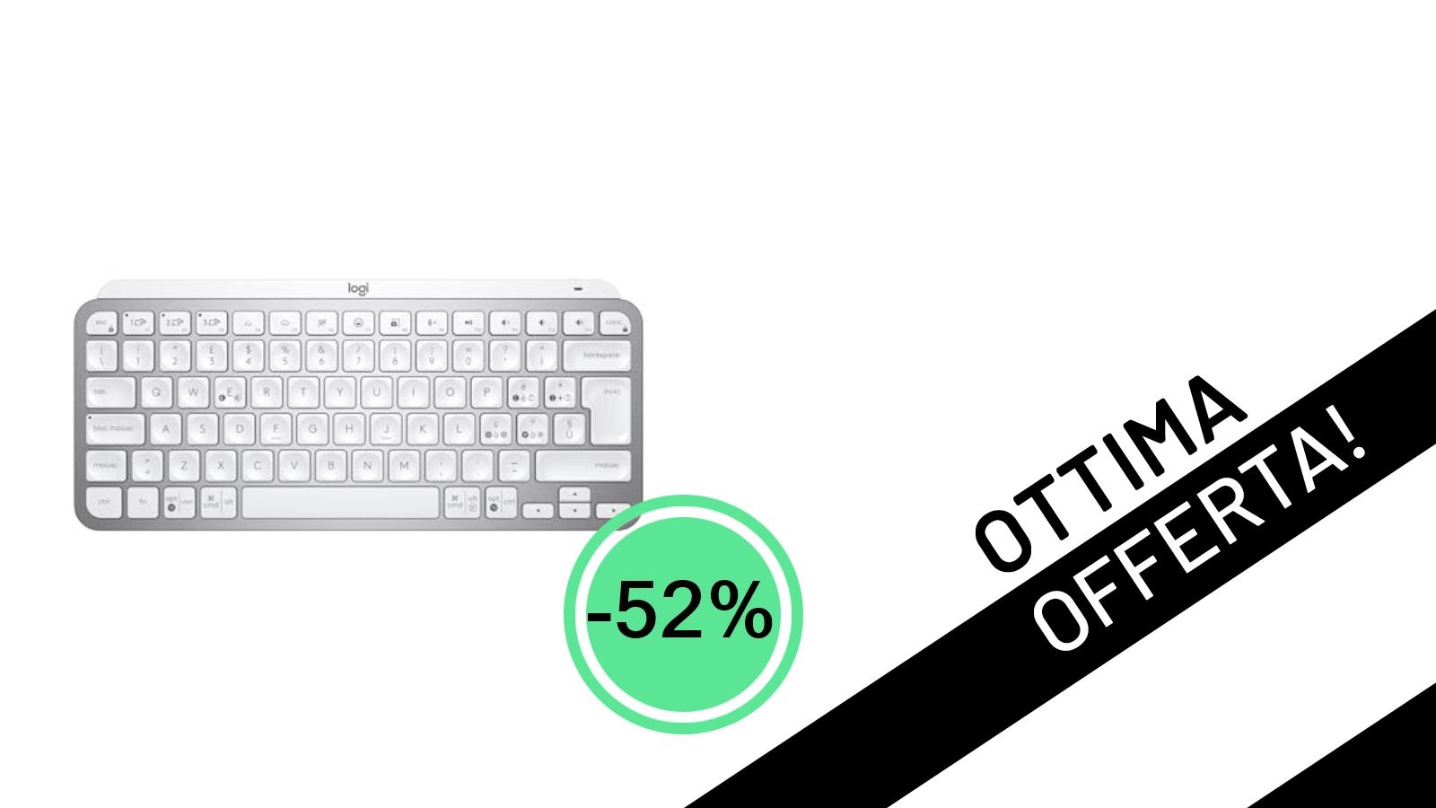 OFFERTA SHOCK: La Logitech MX Keys Mini Crolla a 61,29€ (-52%)!