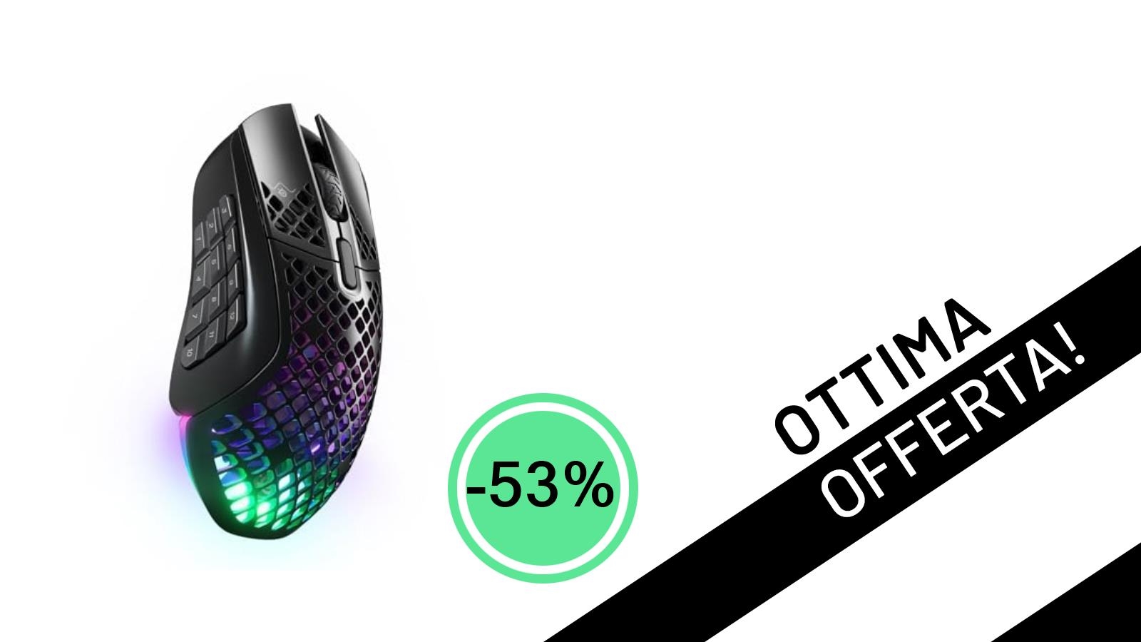 Offerta Imperdibile: SteelSeries Aerox 9 Wireless Scontato del 53%! Non Fartelo Scappare!