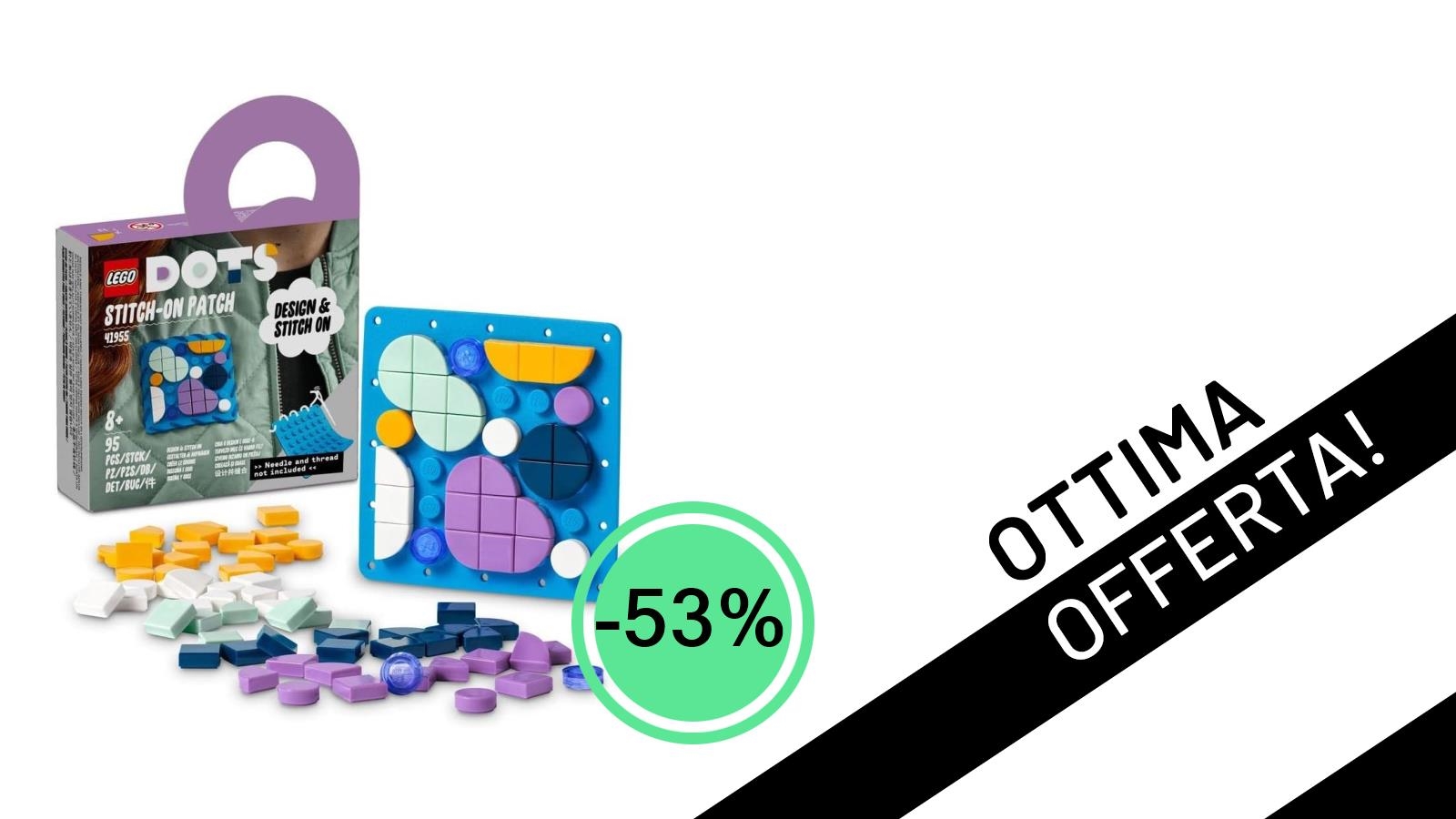 Offerta Imperdibile LEGO: Il Patch Cucibile DOTS 41955 con il -53% di Sconto a soli 3,31€!