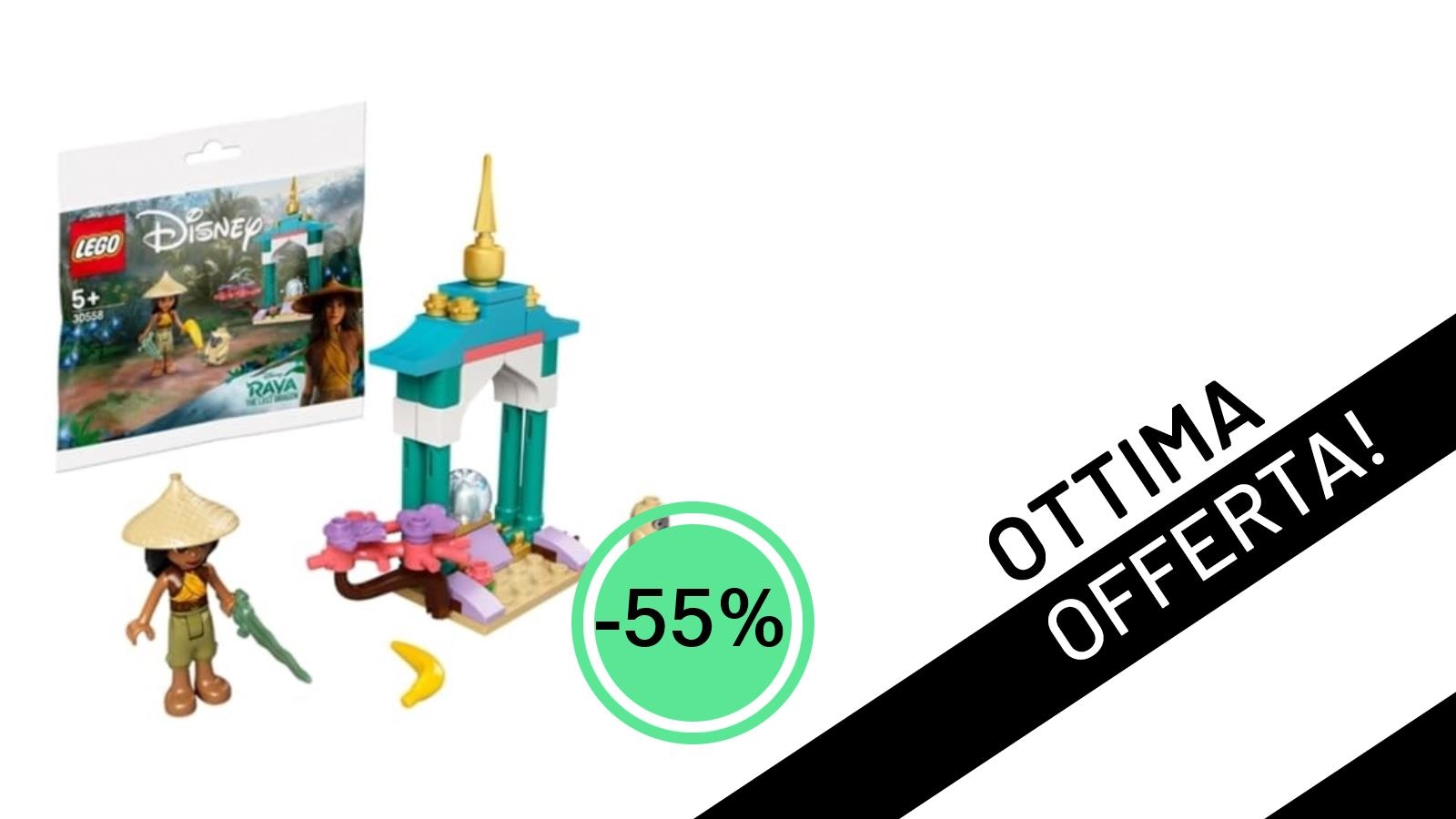Sconto Incredibile: LEGO Disney Princess Raya a soli 5,65€ con il -55%!