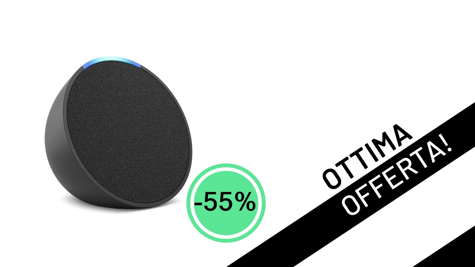 L'Echo Pop di Amazon crolla al minimo storico: prendilo con il 55% di sconto a soli 24,90€!