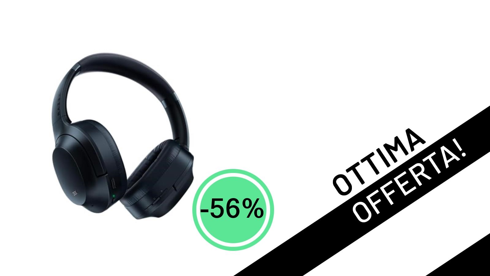 Offerta Shock: Le Razer Opus, Cuffie Gaming THX con ANC Avanzata, Scontate del 56% a soli 92,64€!