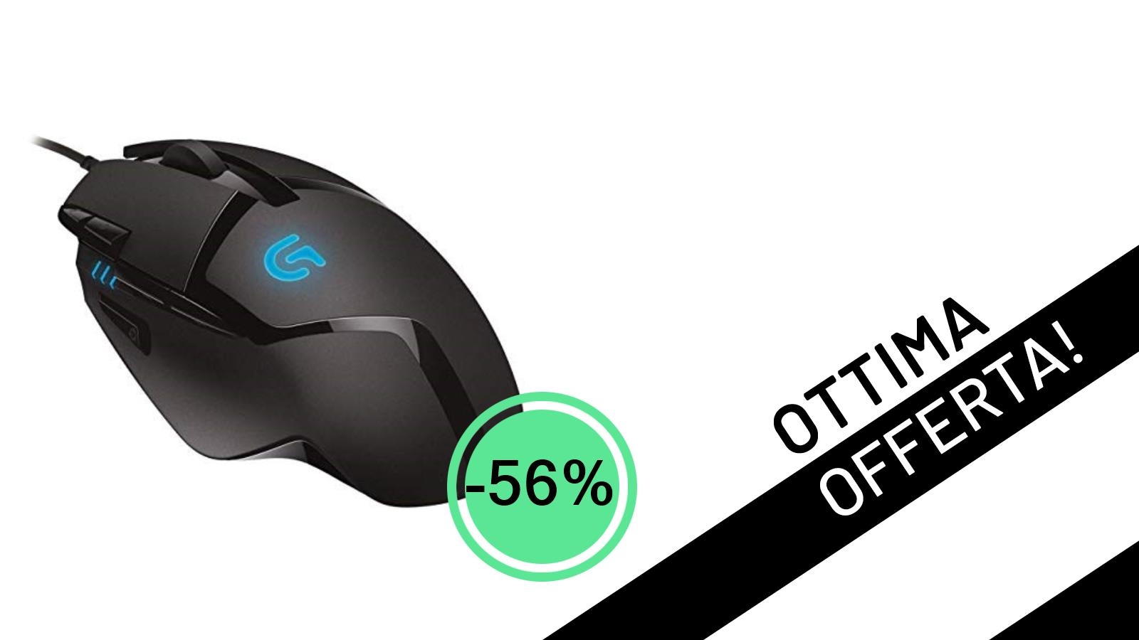 Logitech G402 Hyperion Fury: Il Mouse Gaming Definitivo Scontato del -56%!